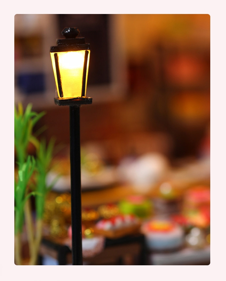 โมเดลจำลองร้านขายขนมเค๊กรุ่นใหม่ปี 2021ในสไตล์เบเกอรี่คลาสสิคสำหรับนักสะสมและนักDIY