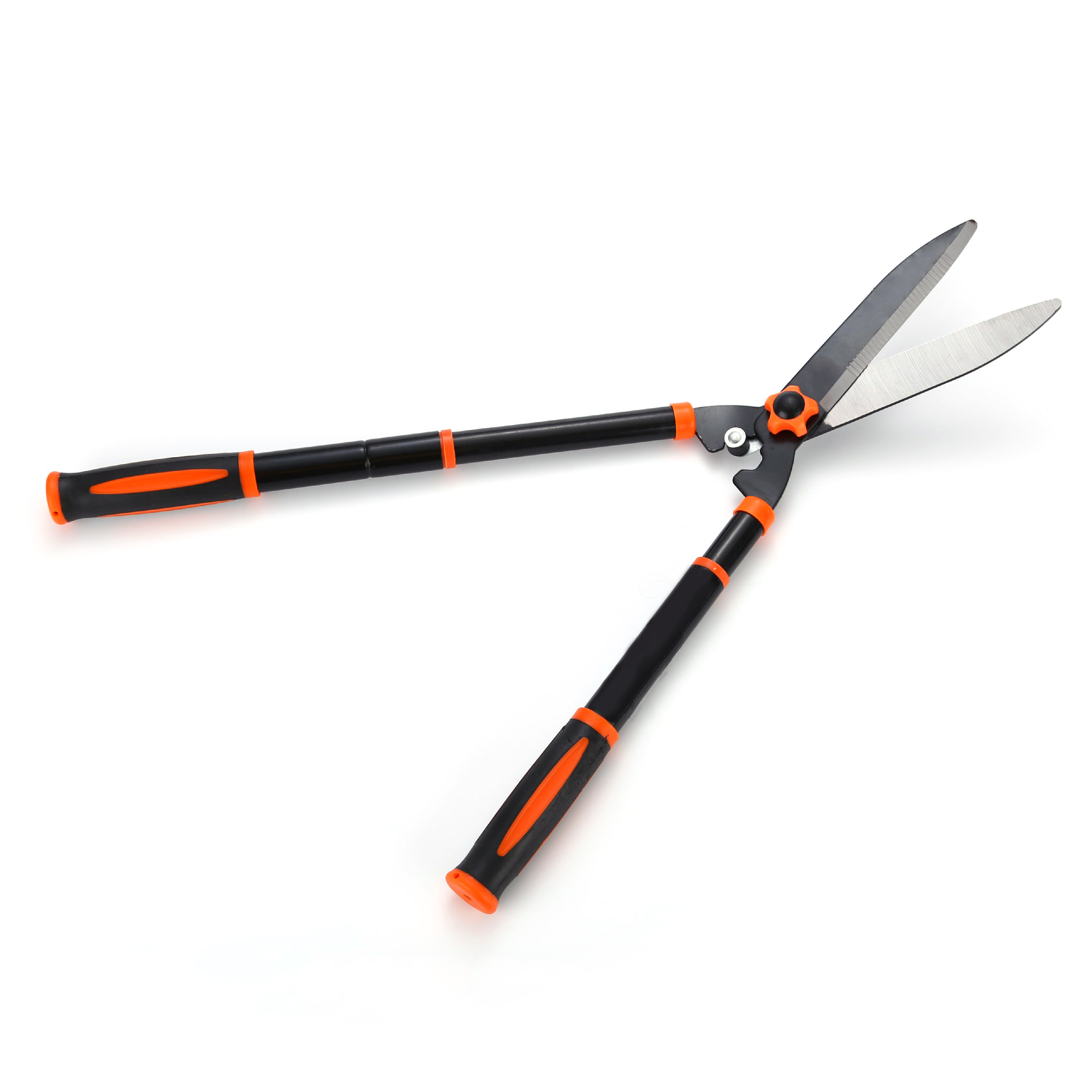 กรรไกรตัดหญ้า KingsMan ด้ามดำแดง ปรับความยาวด้ามได้ ใบมีด SK5 คมนาน ทนทาน