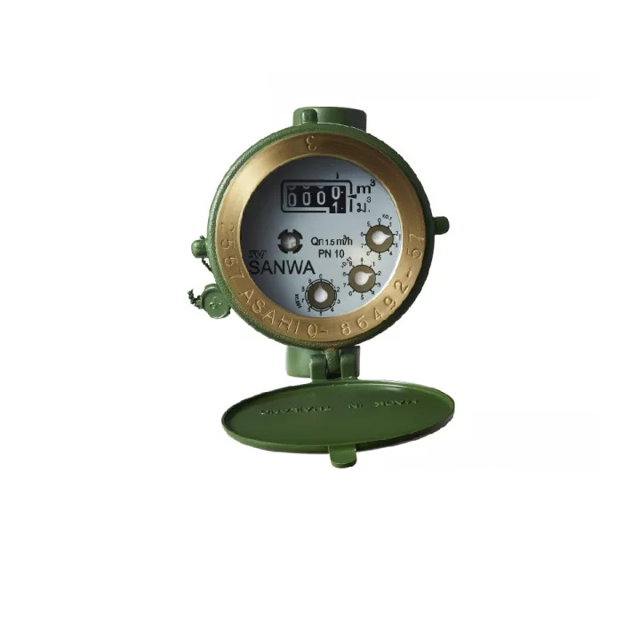 มิเตอร์น้ำ ซันวา มาตรวัดน้ำ water meter มิเตอร์ซันวา(SANWA) ขนาด 4 หุน 1/2"