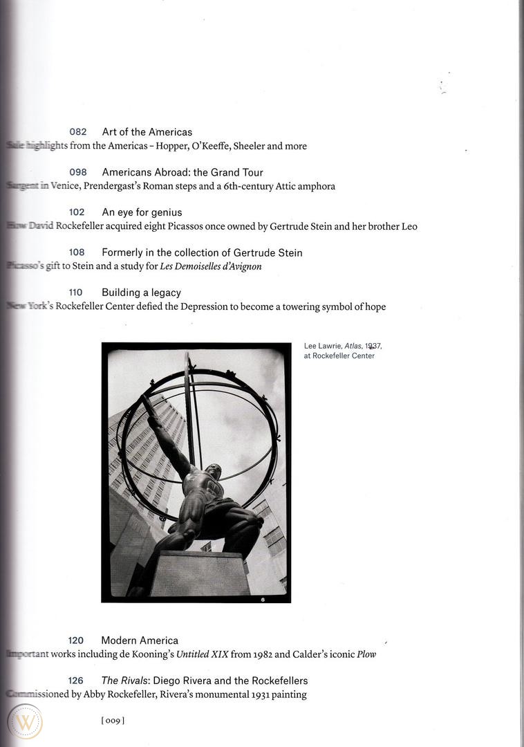 THE COLLECTION OF PEGGY & DAVID ROCKEFELLER: 2018 CHRISTIE’S MAGAZINE CATALOG