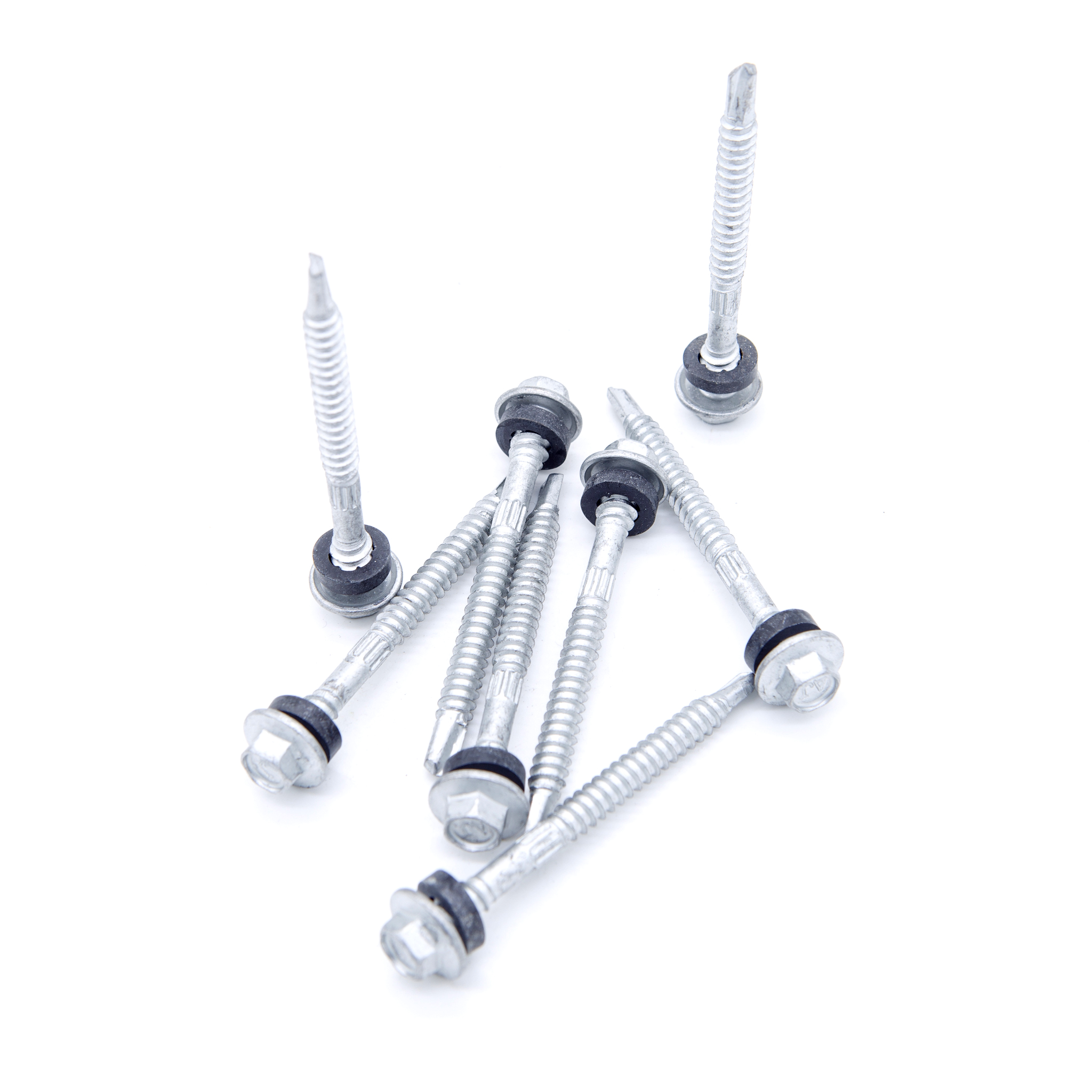 สกรูยึดหลังคาเมทัลชีท (น็อตปลายสว่าน) สำหรับยิงหลังคาเมทัลชีท เคลือบกันสนิม Class3 (ถุงละ 100 ตัว) [ขายปลีก/ส่ง]