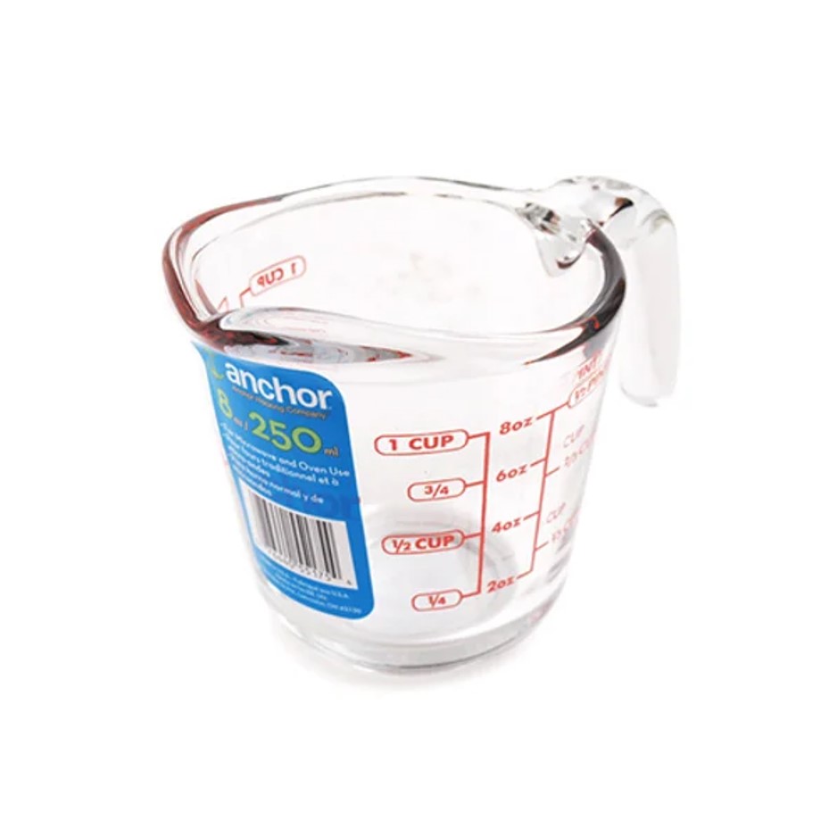 ถ้วยตวงแก้ว ( Anchor ) 250 ml.
