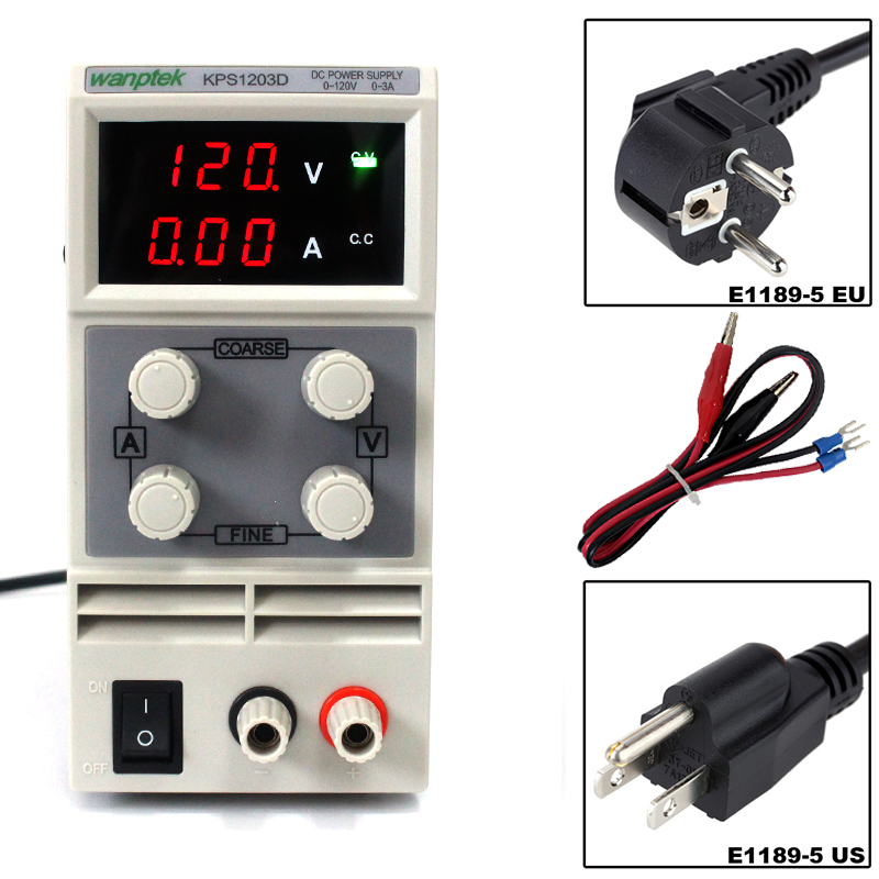 Wanptek KPS1203D Switching DC Power Supply 120V 3A