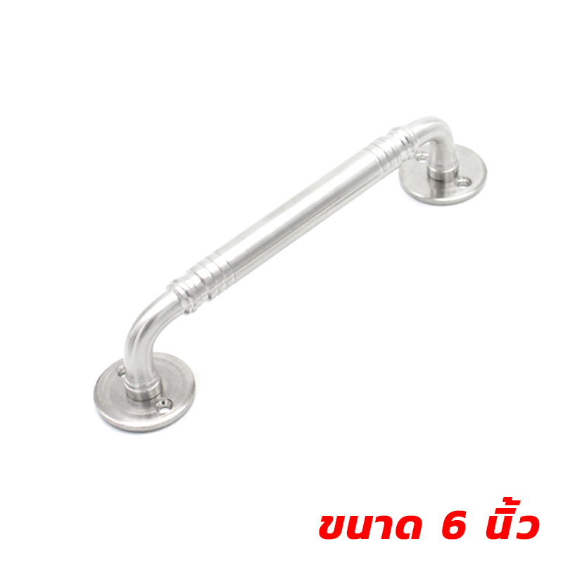 มือจับประตู/หน้าต่างสแตนเลสแท้ KingsMan แบบตันก้านโค้ง หนาทนทาน ไม่เป็นสนิม [ขายส่ง]