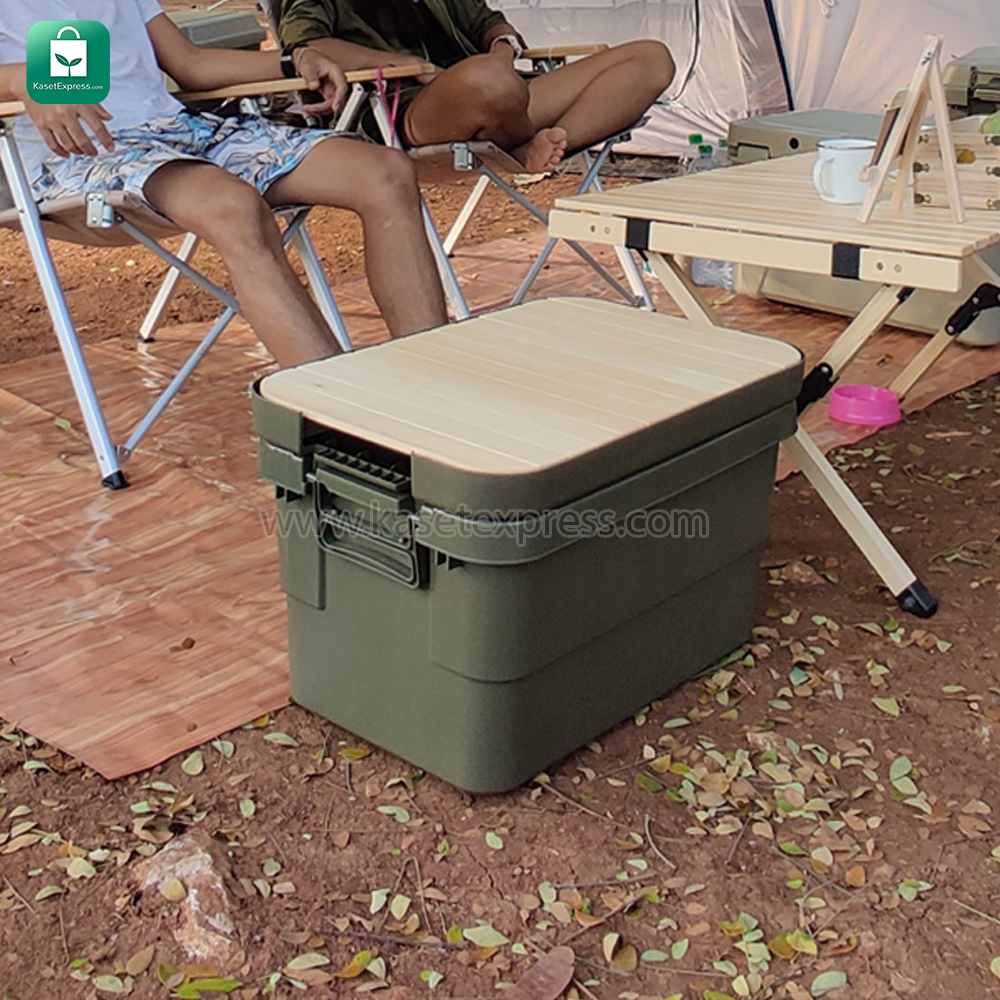 ท็อปไม้ แคมป์ 30/50/65ลิตร ท็อปไม้กล่อง index(ไม่รวมกล่อง) Topไม้สน ฝากล่อง Index Muji Trunk Cargo ท็อปไม้
