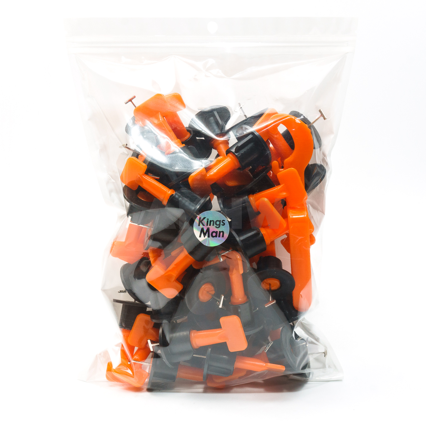 อุปกรณ์ปรับระดับกระเบื้อง KingsMan [แพ็ค50ชิ้น] พร้อมด้ามขัน