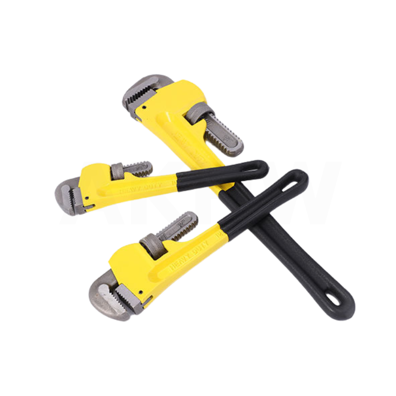 ประแจขันท่อ KingsMan ประแจจับแป๊บ แบบขาเดี่ยว สีเหลือง ผลิตจากเหล็กคุณภาพสูง ทนทาน