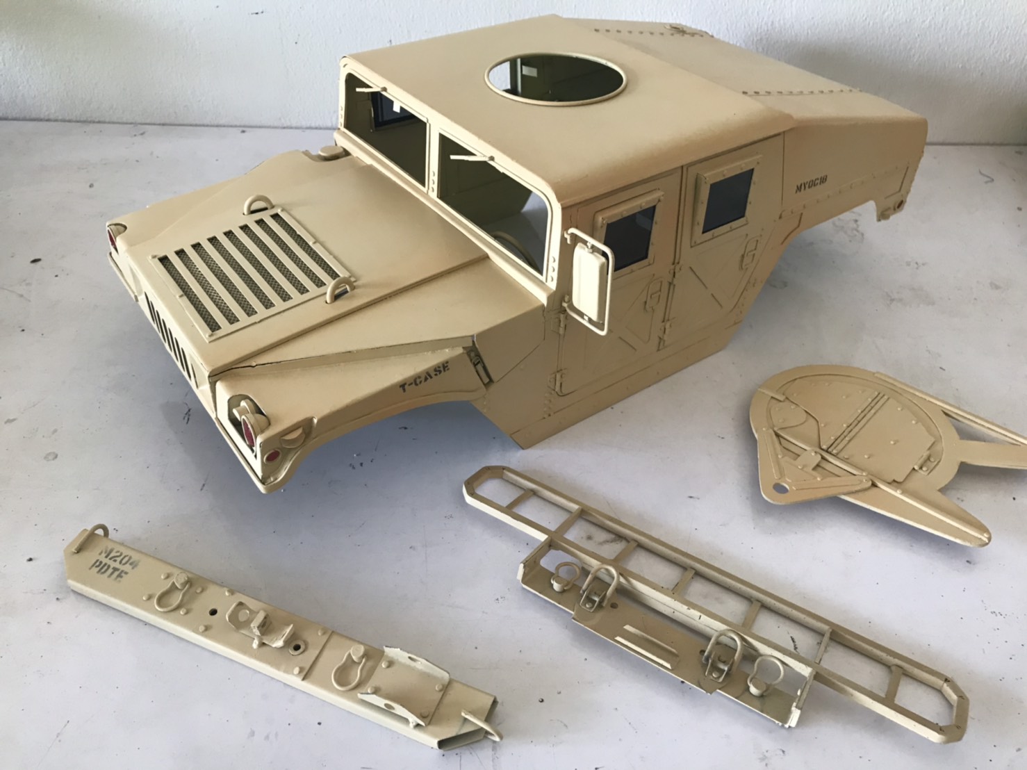 Body Humvee (โลหะทั้งลำ ) 1/10