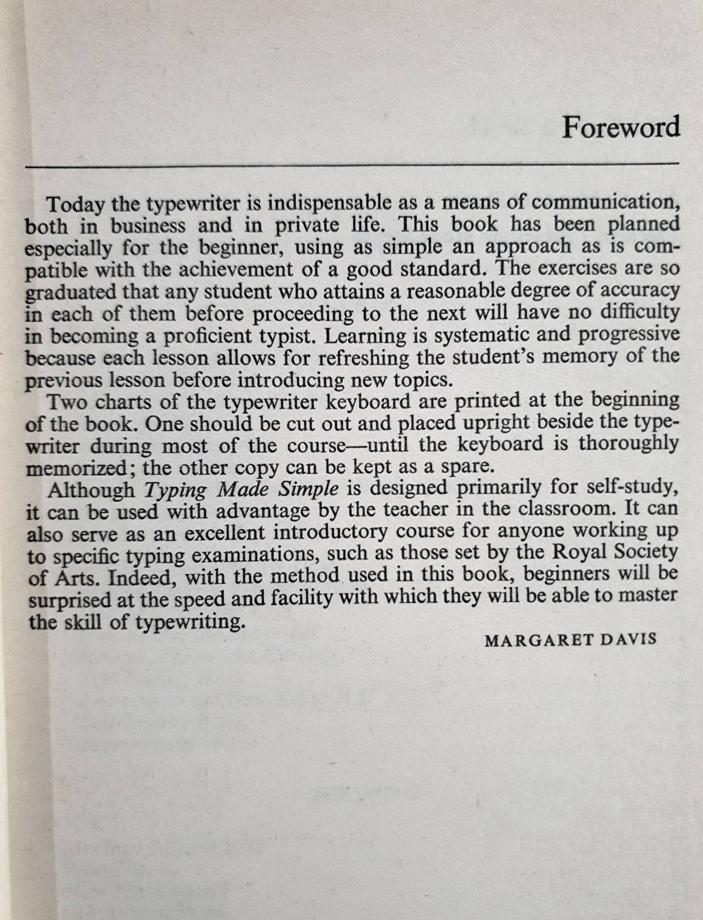 Typing Made Simple NATHAN LEVINE advisory editor MARGARET DAVIS, 1983