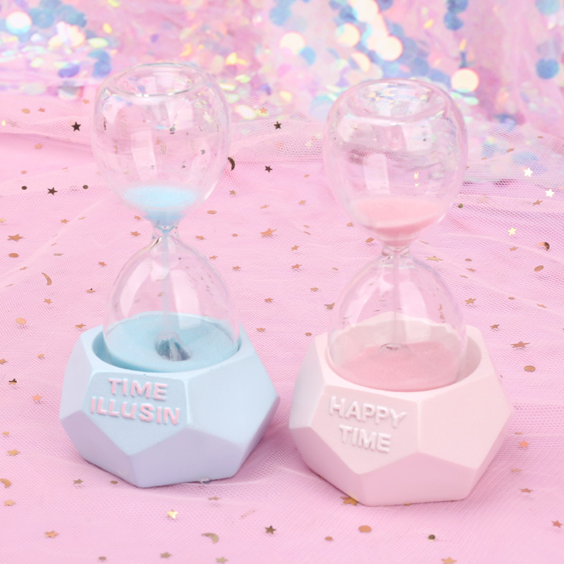 นาฬิกาทรายสไตล์โคมไฟห้องนอนเรืองแสงยามค่ำคืน