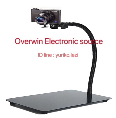 OK12 แขนยืดหยุ่นปรับกล้องอุตสาหกรรม Mount Holder วงเล็บโลหะพร้อมขาตั้งโลหะ