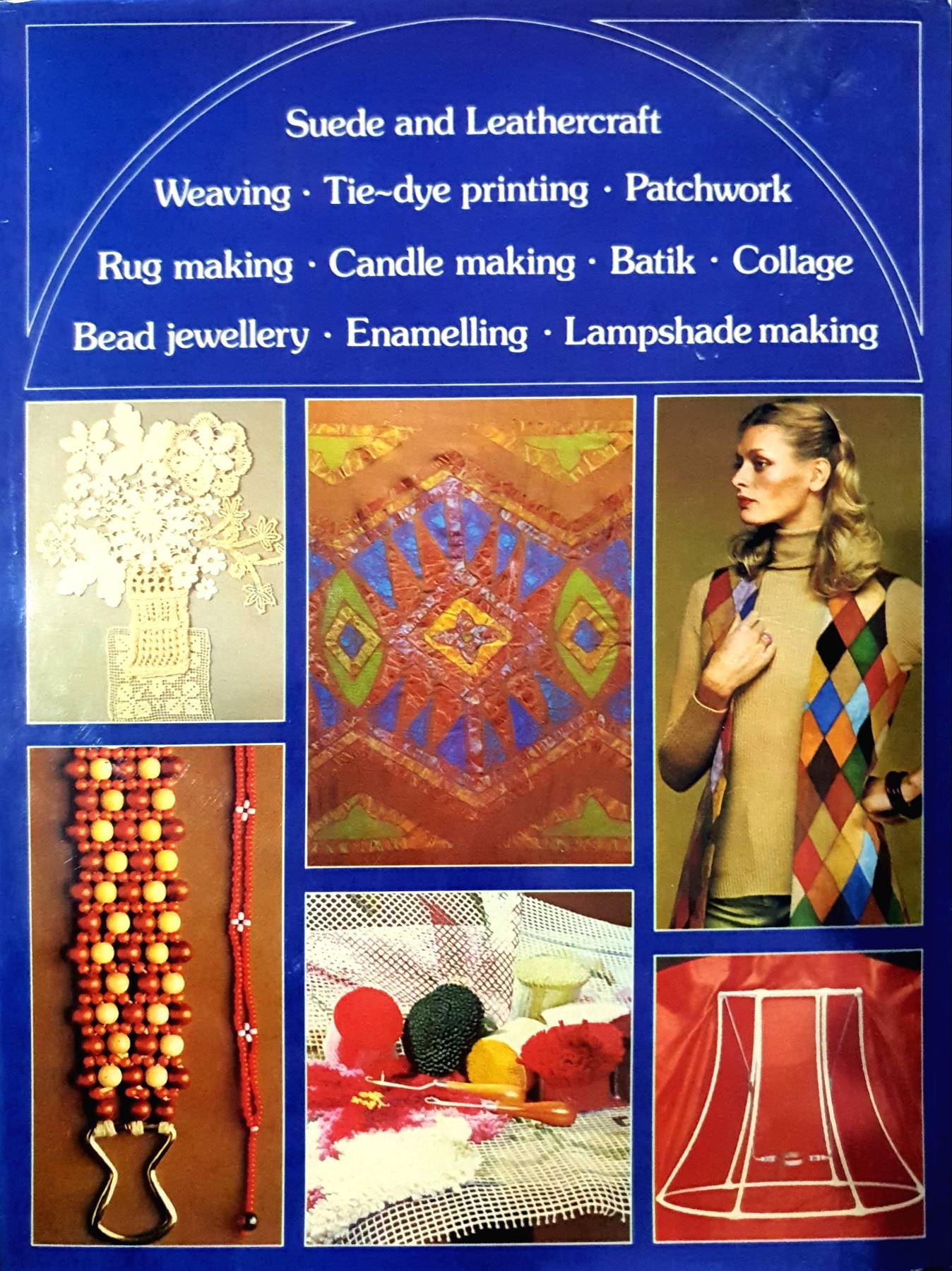 Popular Crafts Golden Hands Book 1960's vintage patchwork beading christmas gift