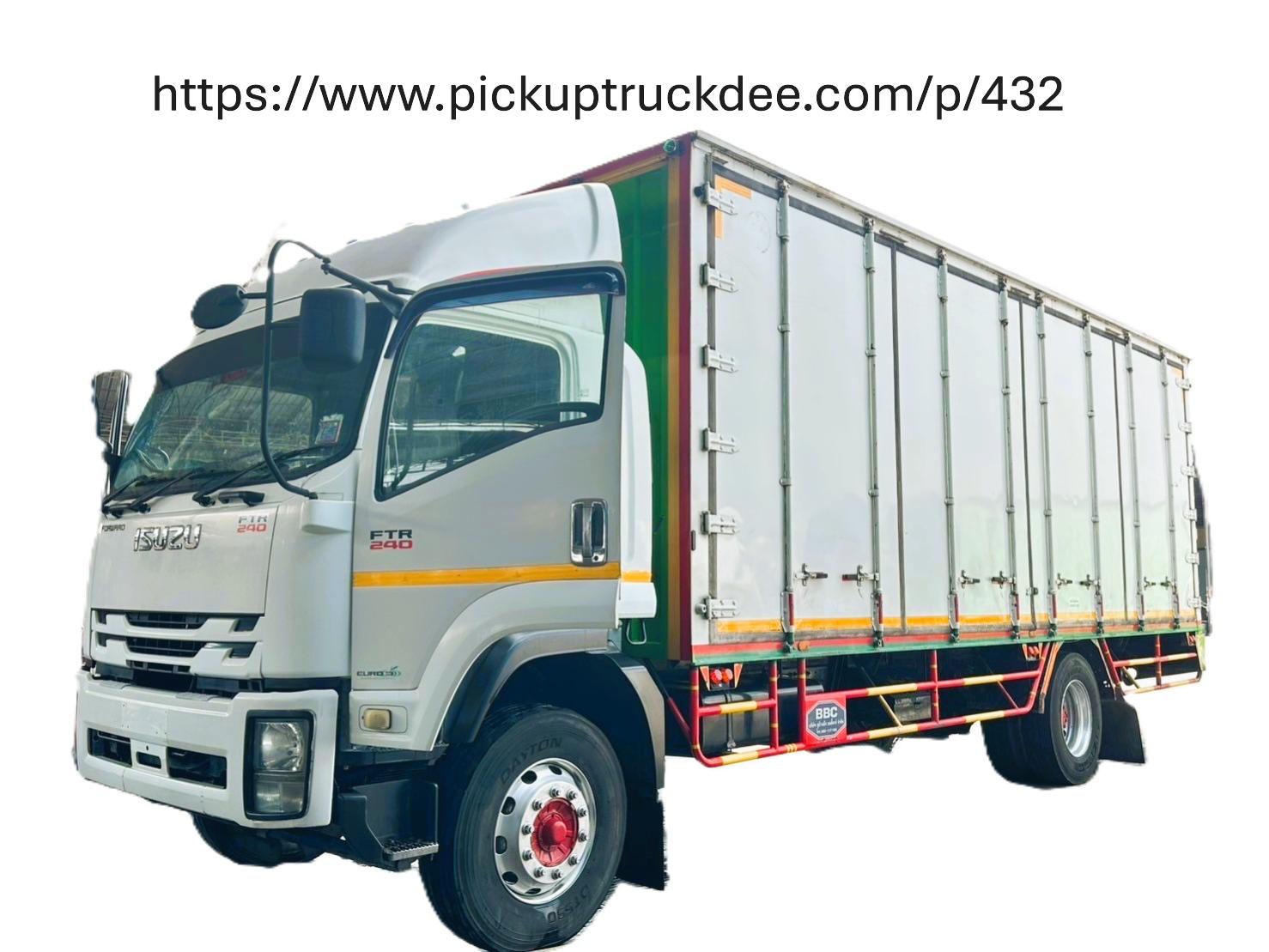 มีคล้ายกัน6ล้อตู้ทึบ7.6ม.ปี61FTR240แรงISUZU ย.7.6ก.2.44ส.2.6ม.ตามสภาพ1,480,000Pro1450,000บ.S6036