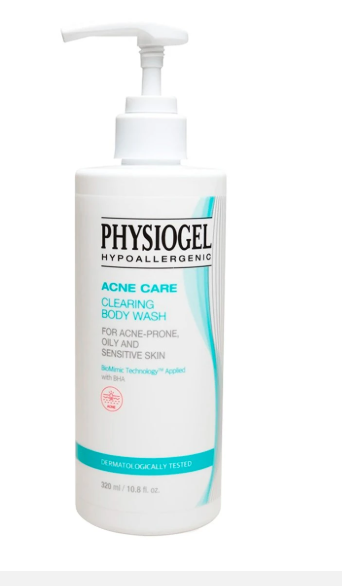 PHYSIOGEL Acne Care Clearing Body Wash 320 ml.