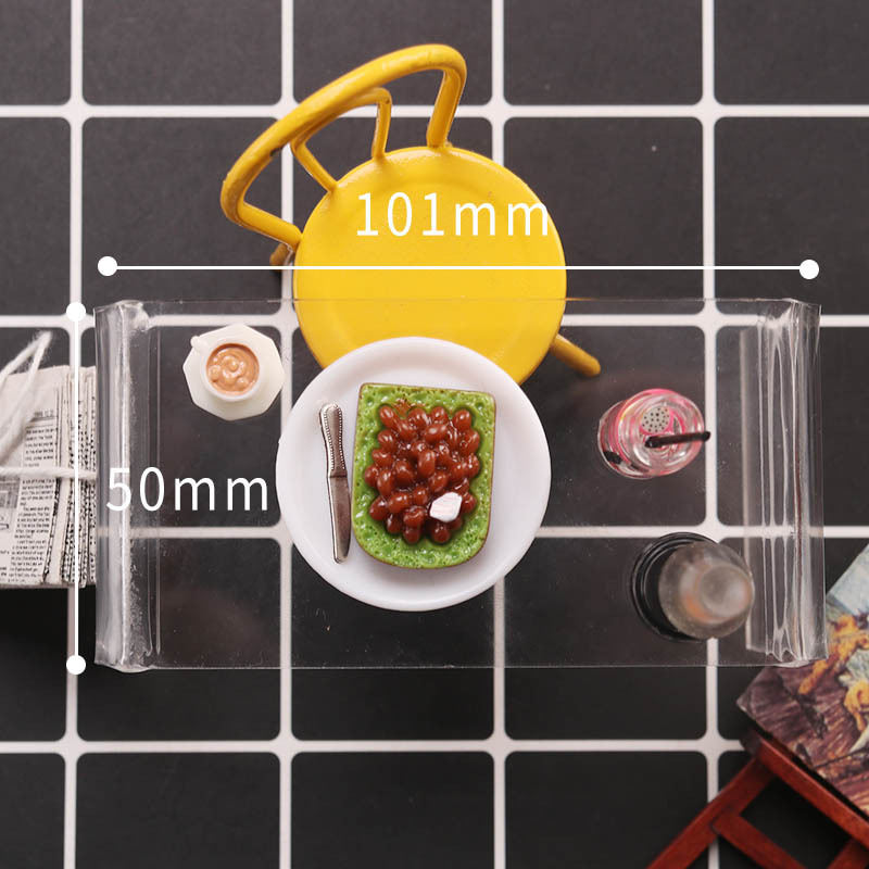 โต๊ะจิ๋วงานdoll house งานอะคริลิคสำหรับนักสะสมตุ๊กตาโอบิdollhouse coffee table small table leisure table