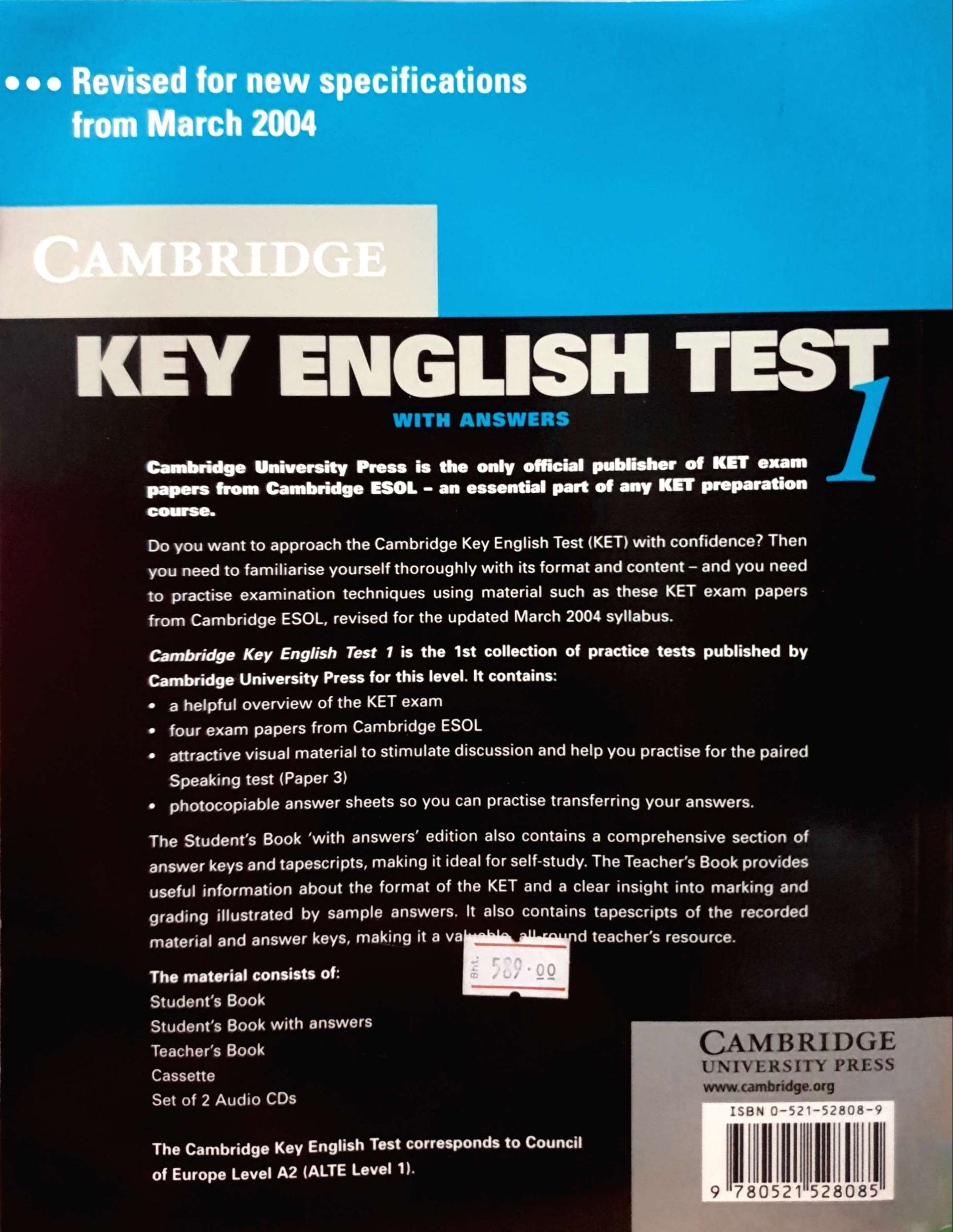 KET - Key English Test 1 (With Answers) - Cambridge University Press