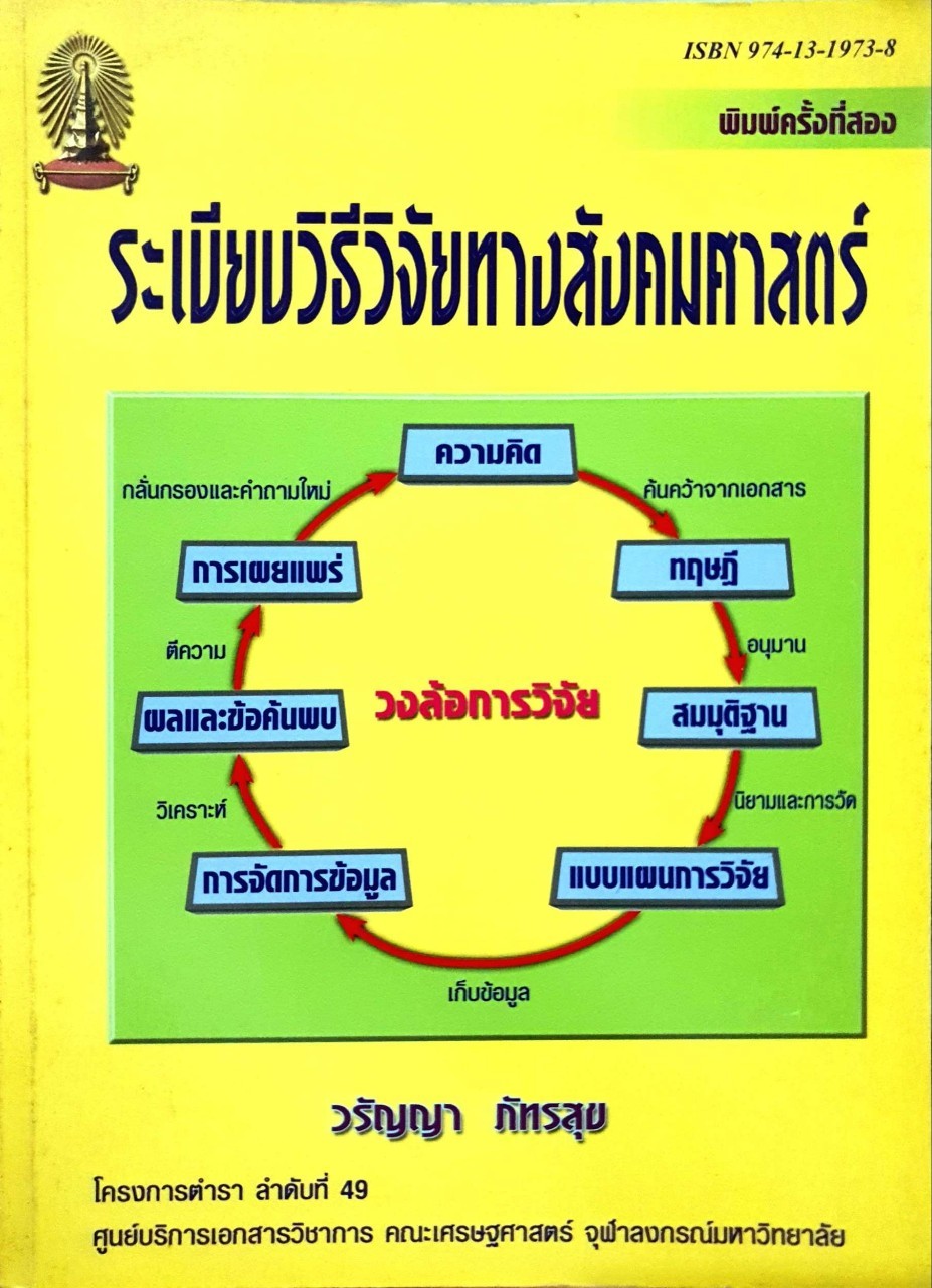 ระเบียบวิธีวิจัยทางสังคมศาสตร์ : วรัญญา ภัทรสุข