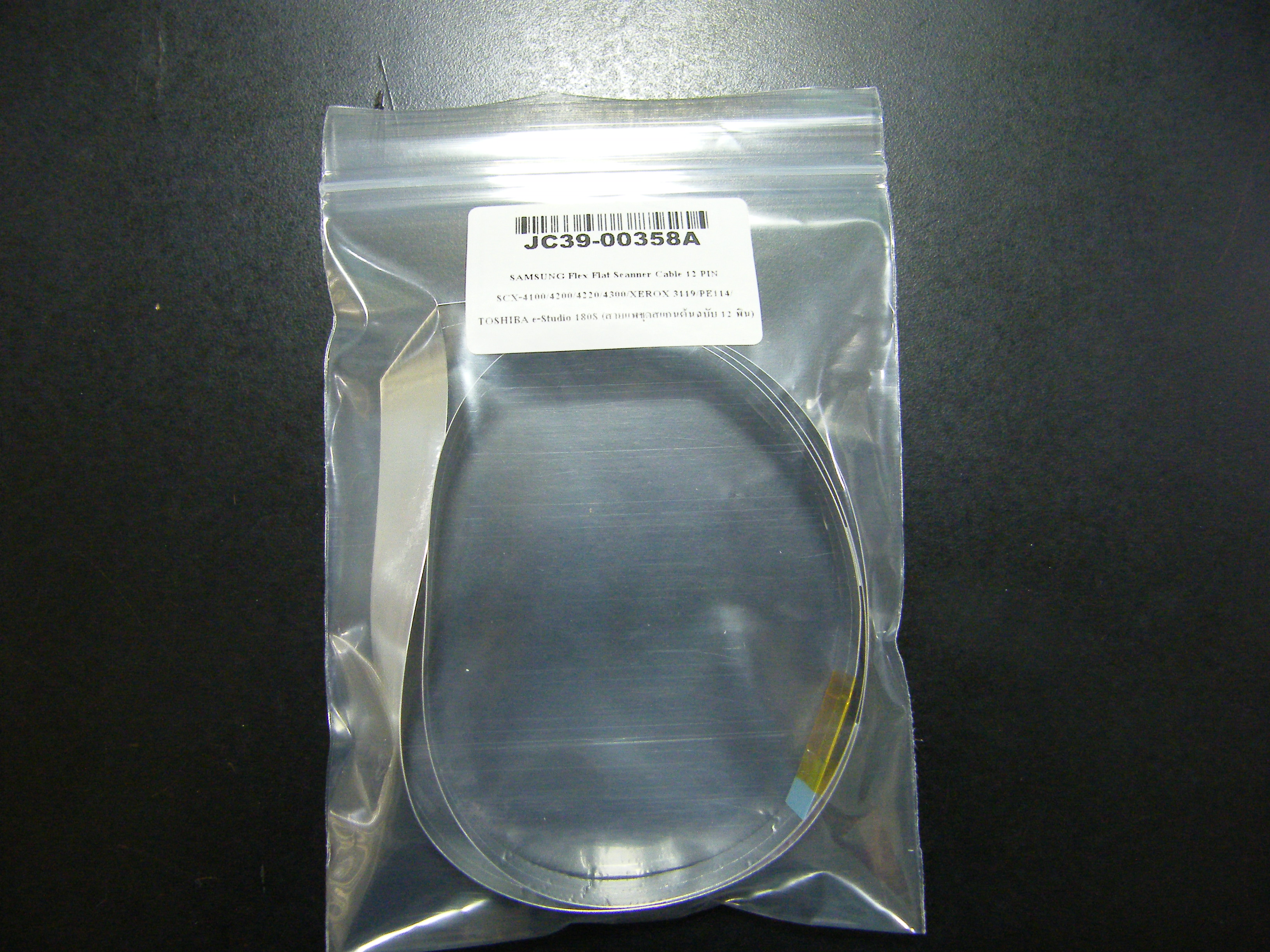 SAMSUNG สายแพรชุดสแกน SAMSUNG Flex Flat Scanner Cable 12 PIN SCX-4100/4200/4220/4300/XEROX 3119/PE114/TOSHIBA JC39-00358A 400 กรัม