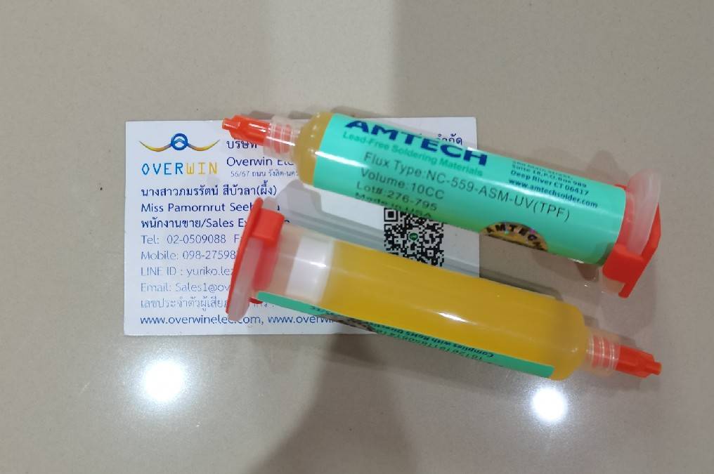 น้ำยาประสานชนิดครีมแบบหลอด ฟลั๊กเหลว NC-559-ASM-UV(TPF) 10CC