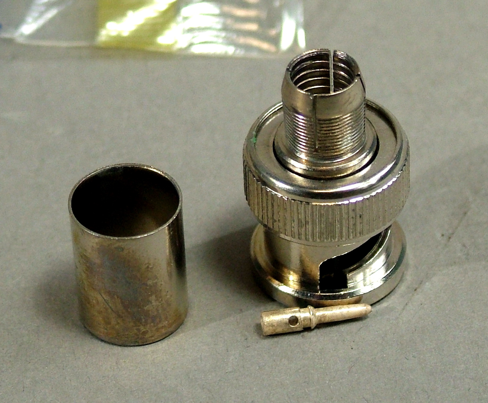 BNC Jack KINGS เข้าสายแบบหนีบ สีเงิน