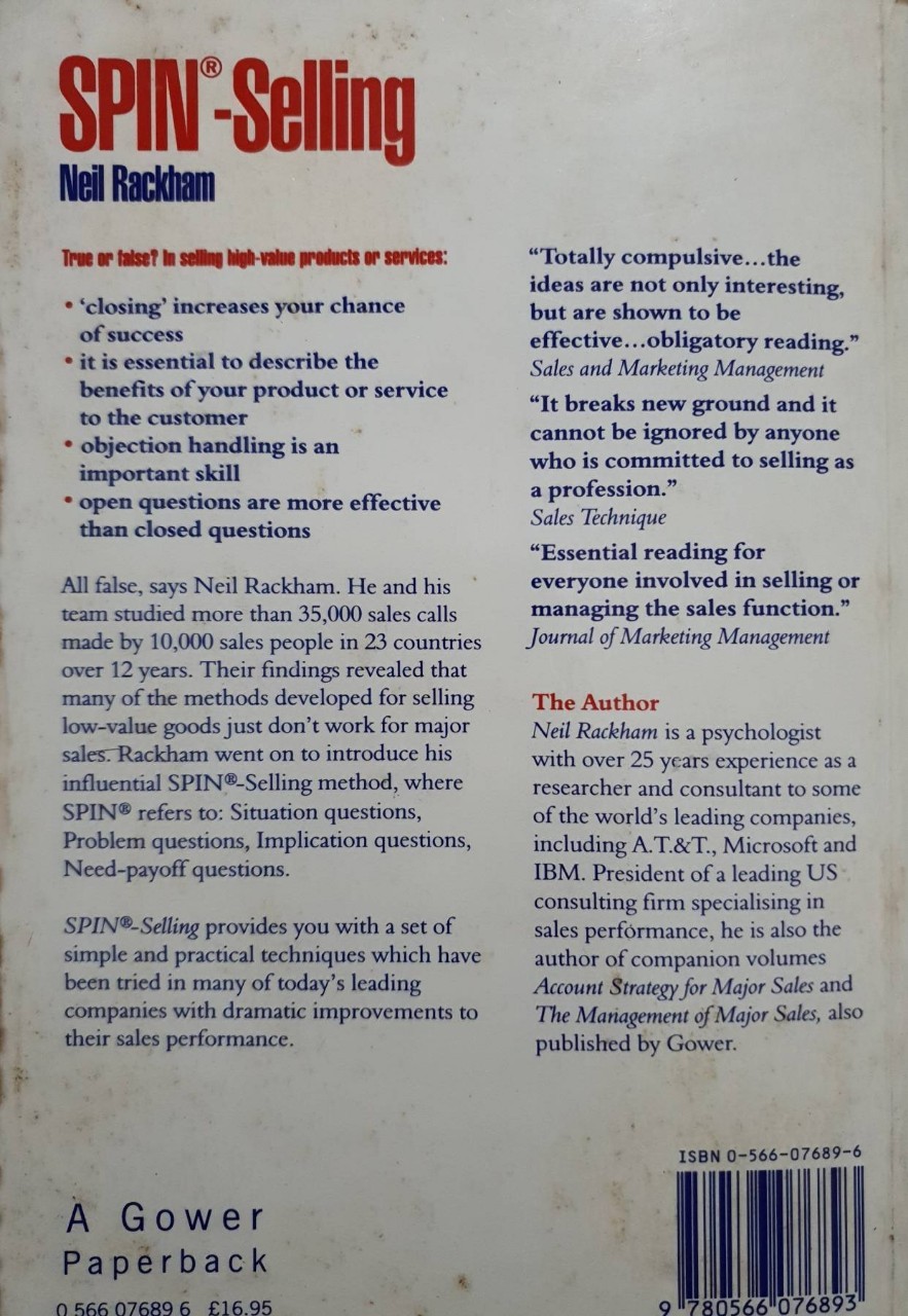SPIN SELLING : Neil Reckham