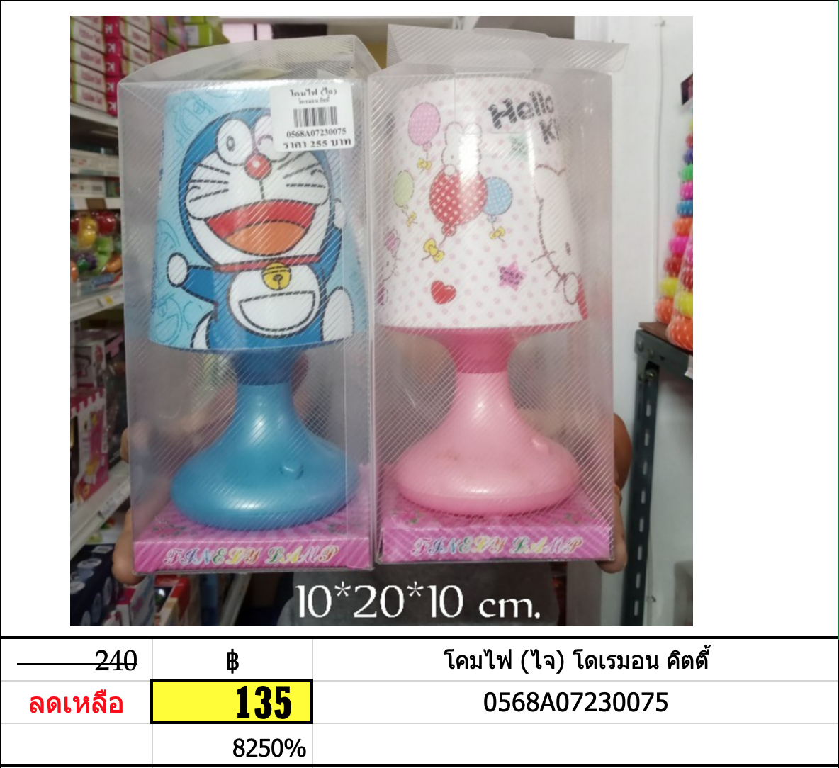 โคมไฟ (ไจ) โดเรมอน คิตตี้