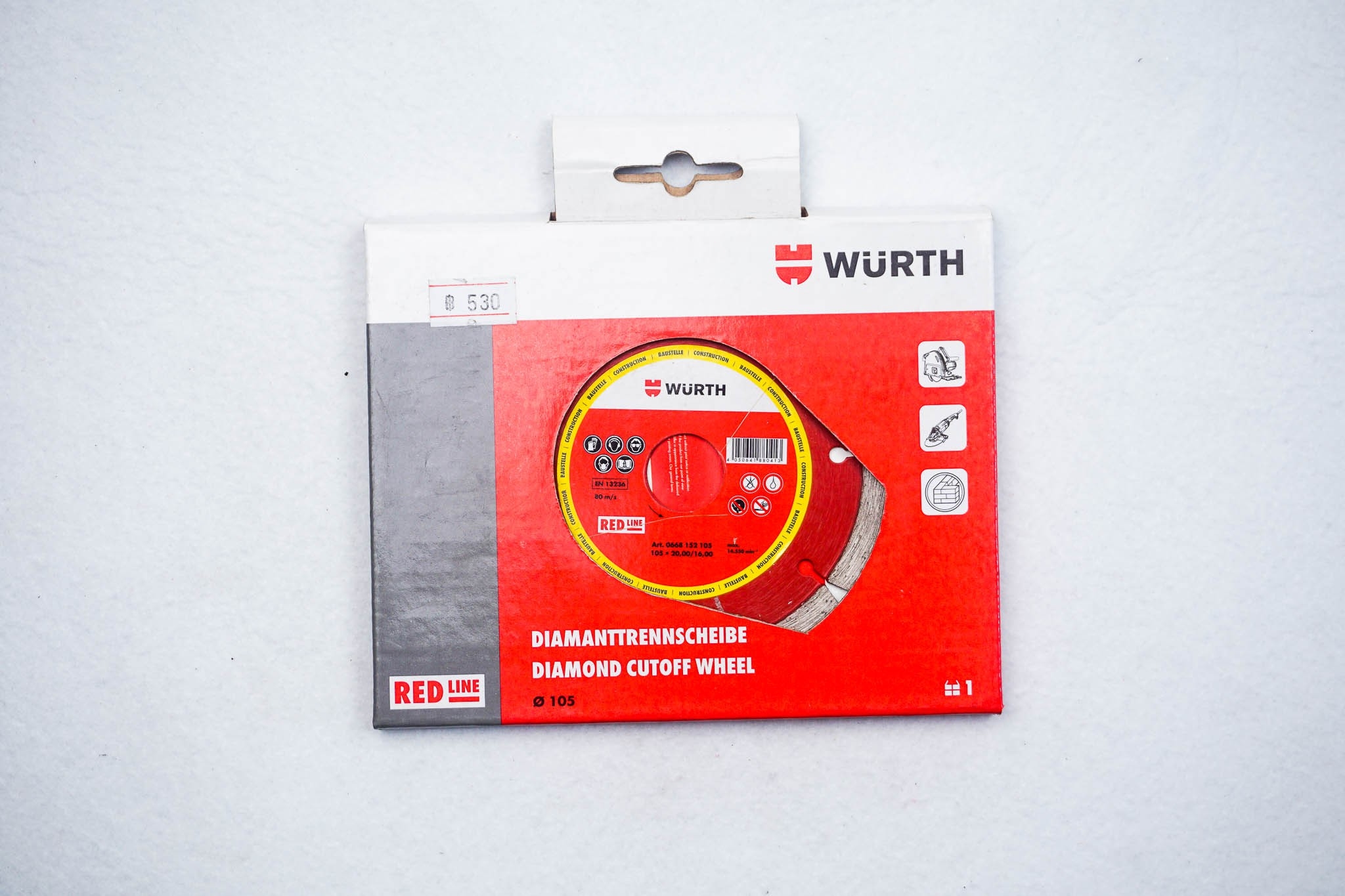 ใบตัดกระเบื้องอย่างดี ยี่ห้อ WURTH ขนาด 4 นิ้ว ของแท้