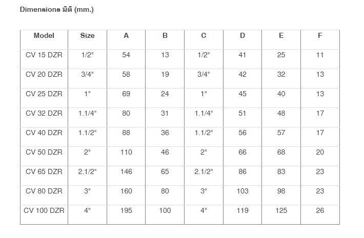 เช็ควาล์วทองเหลือง ซันวา(SANWA) swing check valve วาล์วกันกลับ