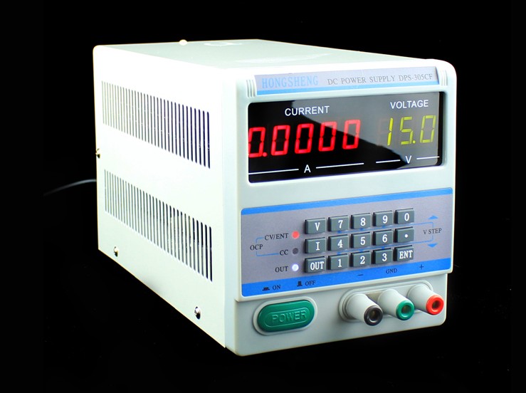 POWER SUPPLY รุ่น DPS-305CF (5 digit) แรงดัน 30V 5Amp พร้อมหัวต่อ 48 ชิ้น