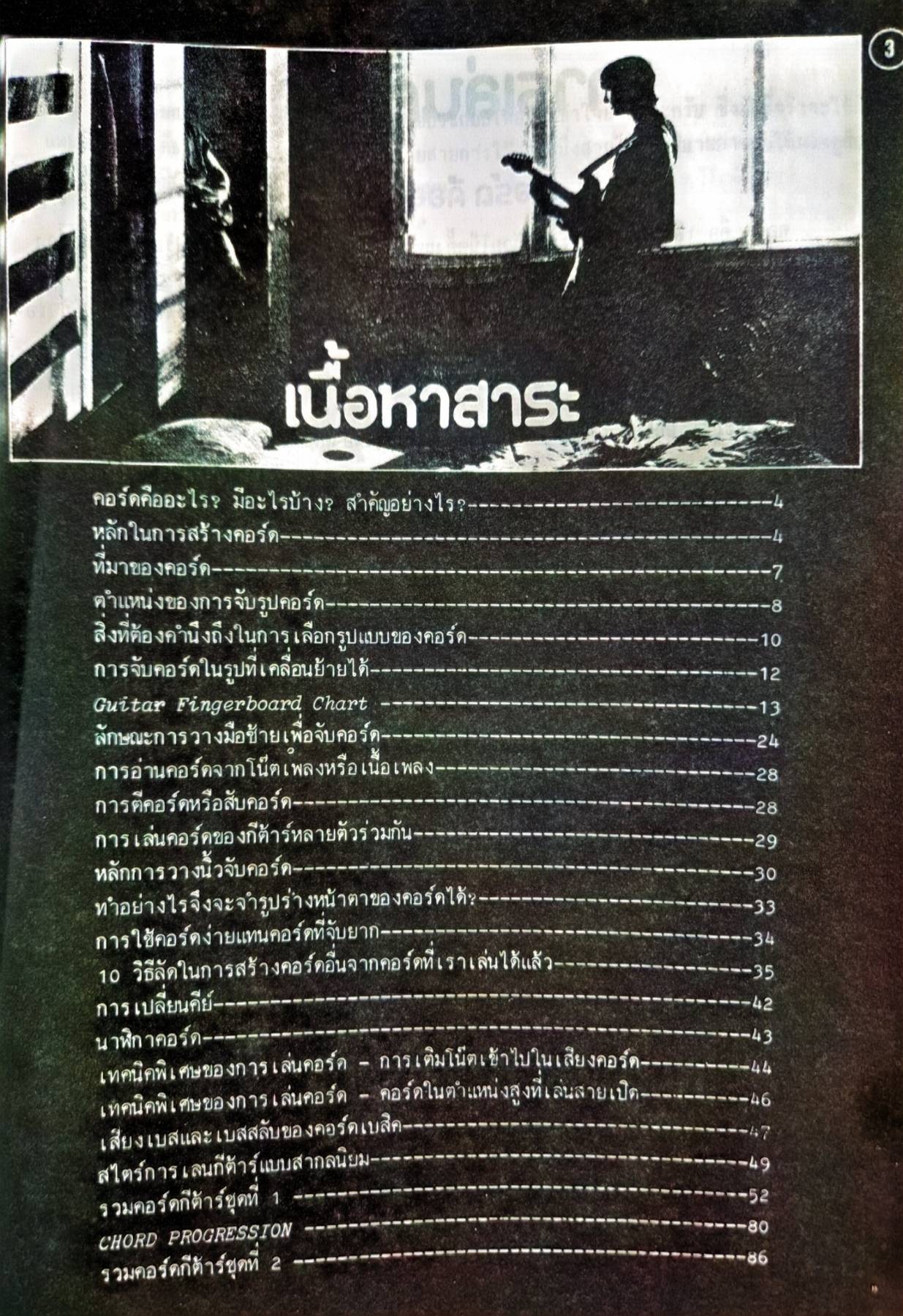 การเล่นคอร์ด รวมคอร์ดกีต้าร์ และเทคนิคการวางนิ้ว เพื่อนนักกีตาร์