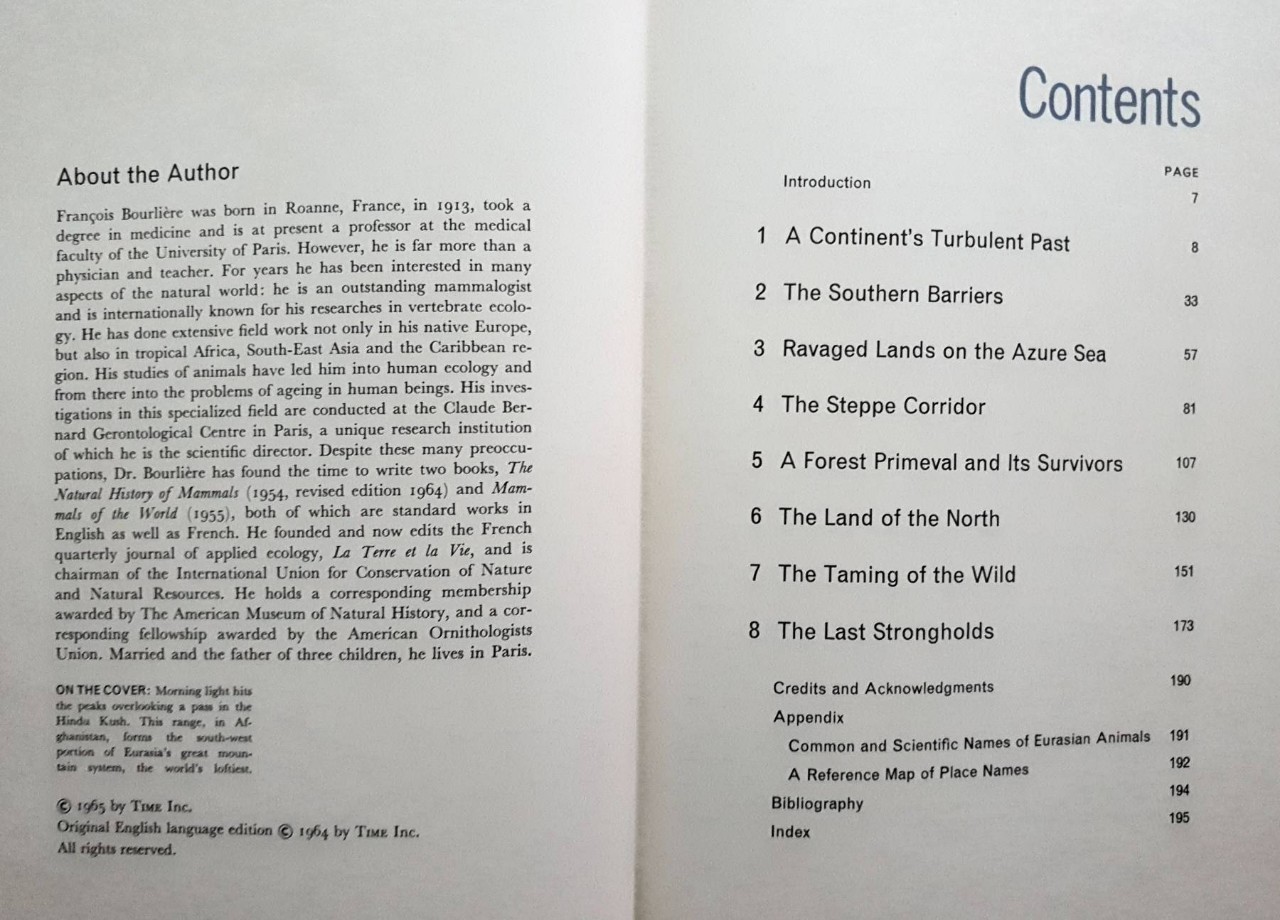 THE LAND AND WILDLIFE OF EURASIA : LIF Nature Library