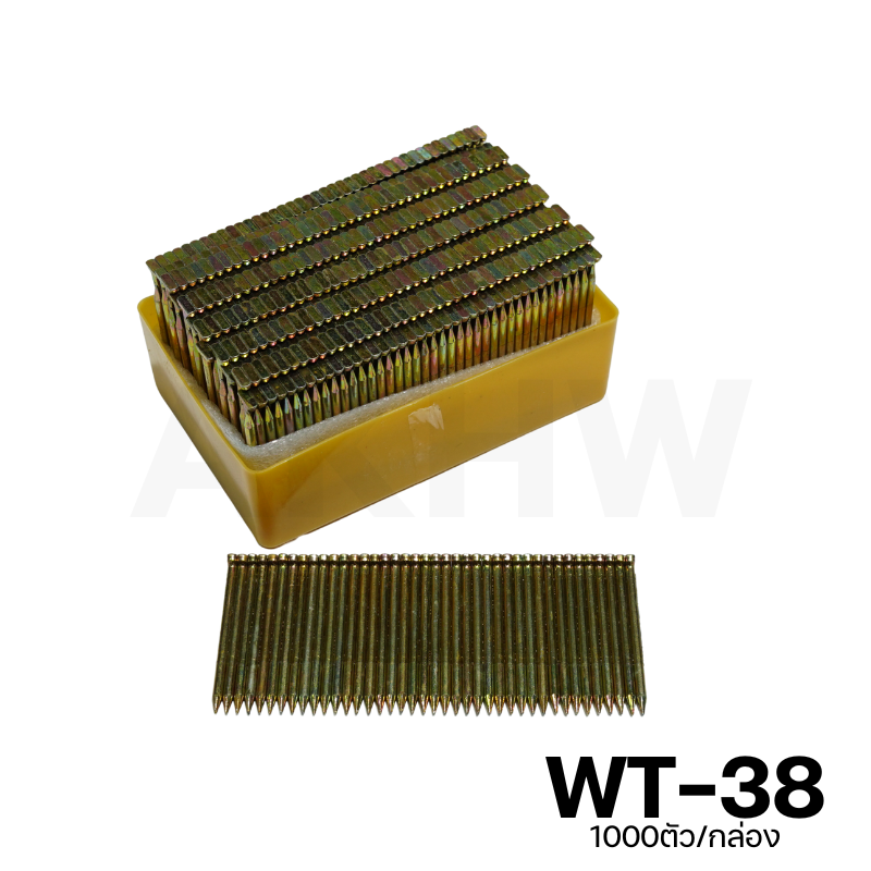 ลูกแม็ก ตะปูยิงไม้เนื้อแข็ง รุ่น WT ยี่ห้อ KingsMan สำหรับยิงโครงไม้ ไม้พาเลท วัสดุคุณภาพ (1000นัด/กล่อง)