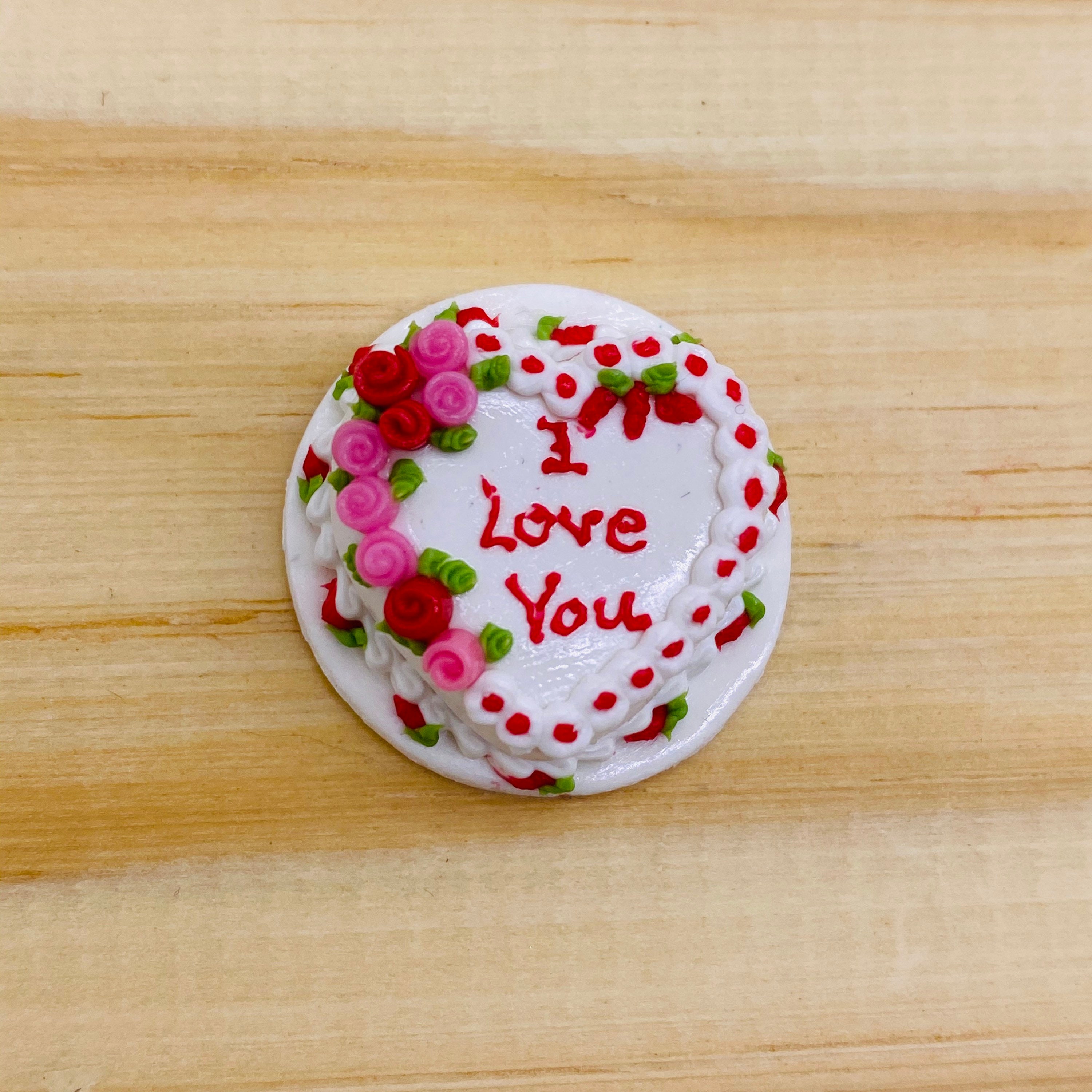 Miniature Heart Cake “I love u”