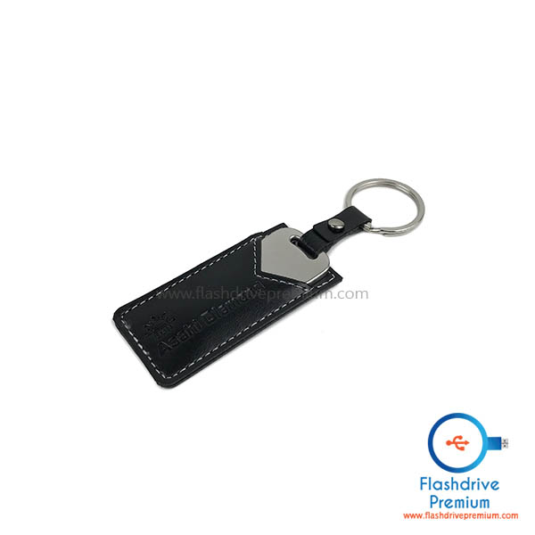 แฟลชไดร์ฟกุญแจและซองหนัง (Key Ring Leather Flash Drive)
