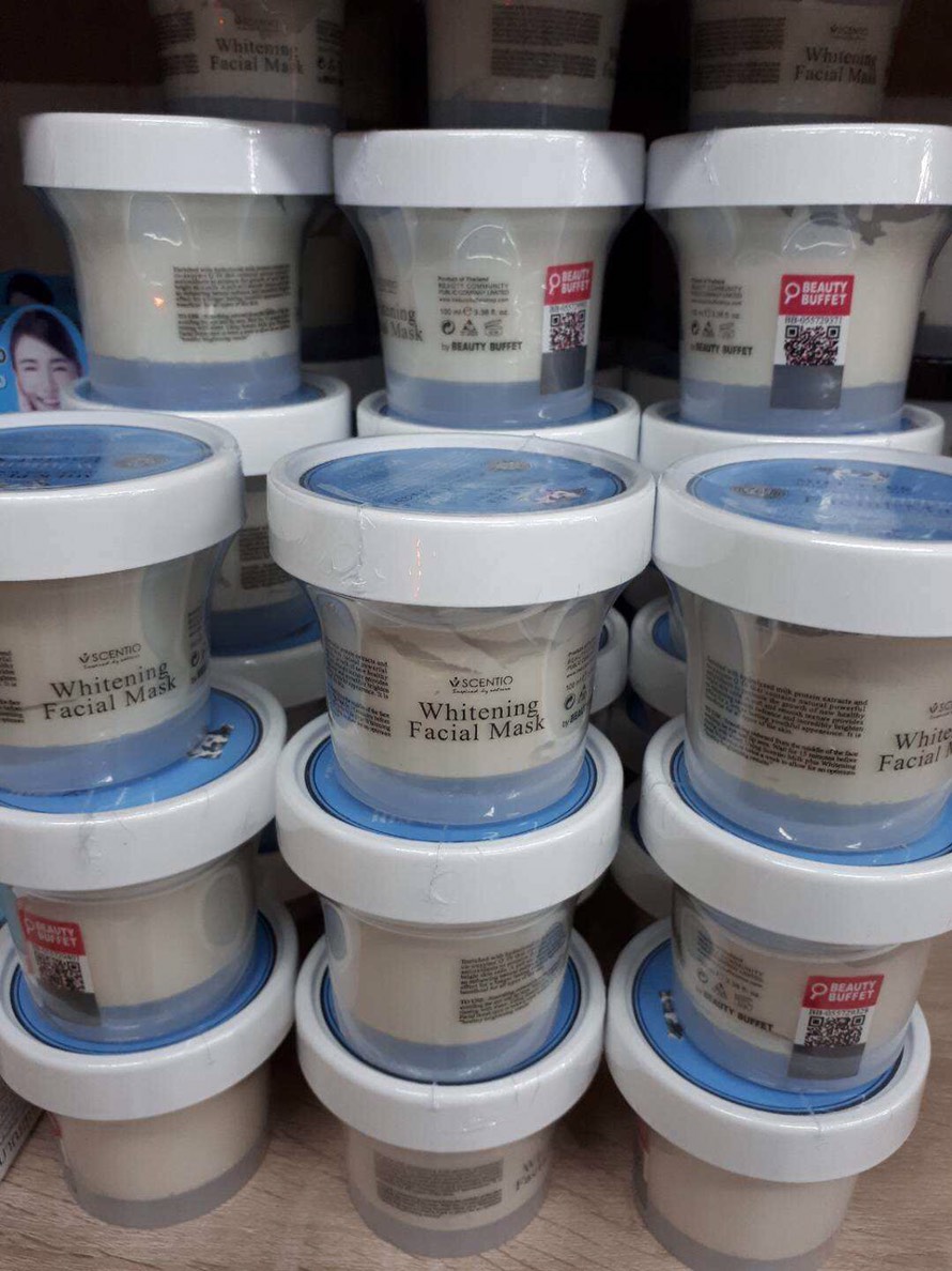 Beauty Buffet Scentio Milk Plus Whitening Q10 Facial Mask ,BB牛奶面膜, 泰国Beauty BuffetQ10牛奶水洗面膜