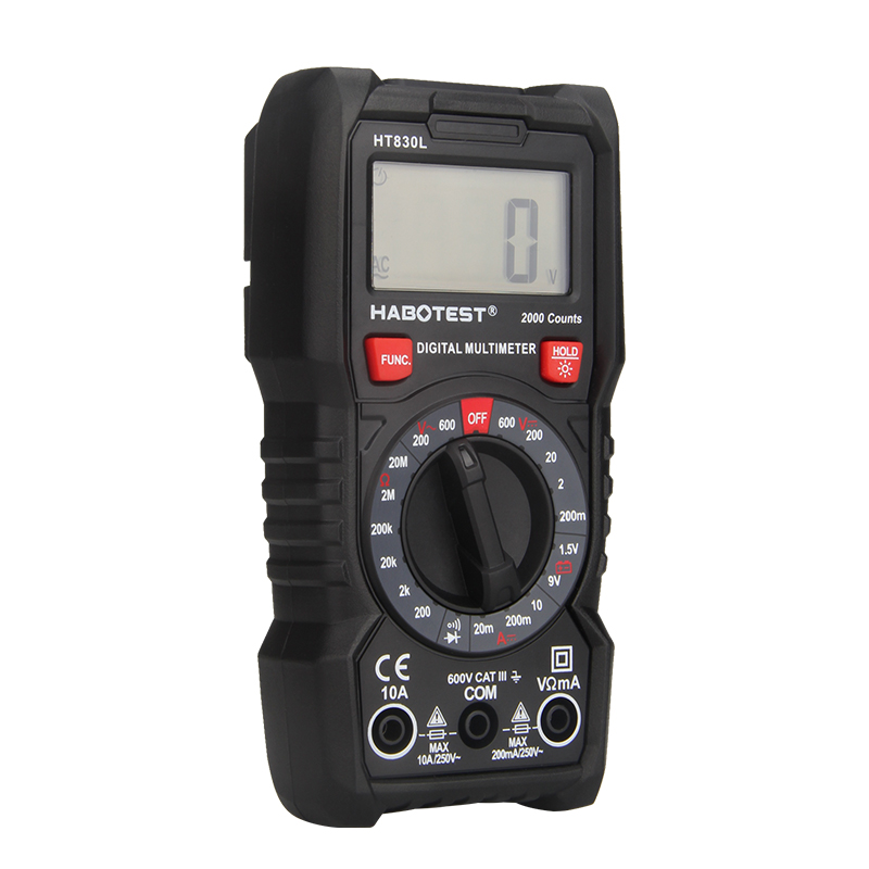 HT830L 600V 2000 Counts Battery