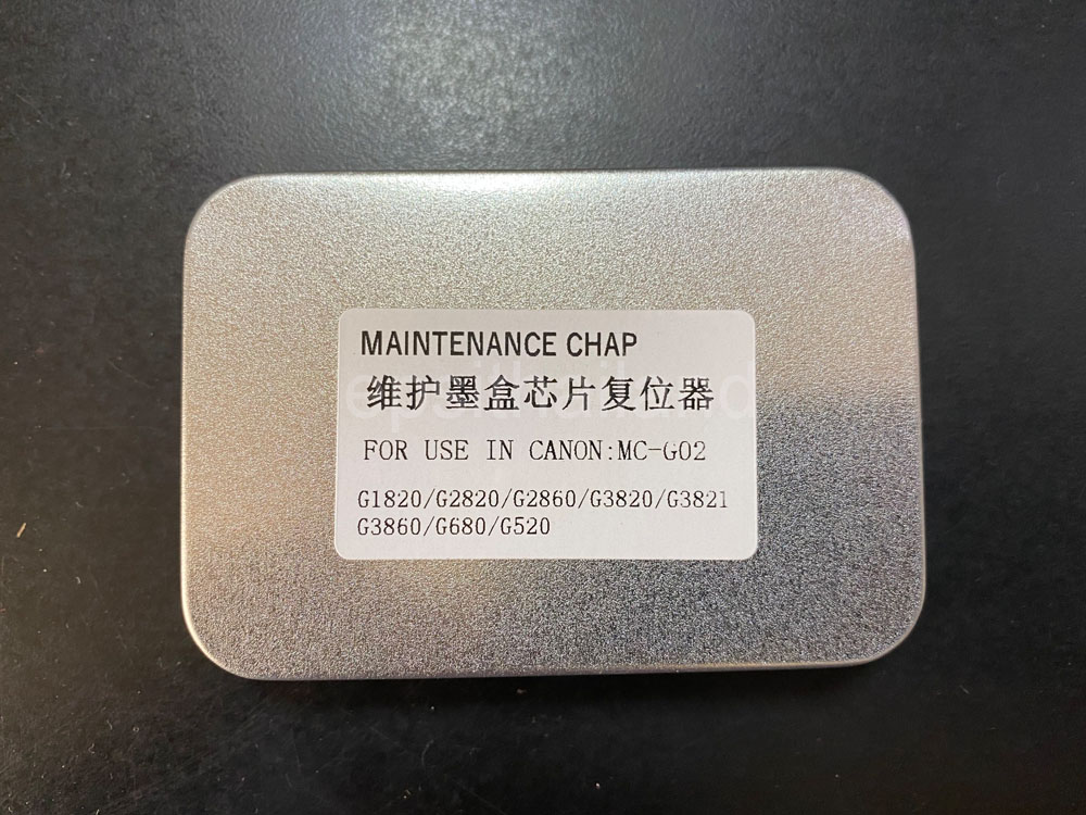 RESETTER CHIP-MC-G02 ตัวรีเซ็ทชิปกล่องซัพหมึก RESETTER CHIP FOR USE IN CANON PIXMA G1020/G2020/G3020/G3060 500 กรัม