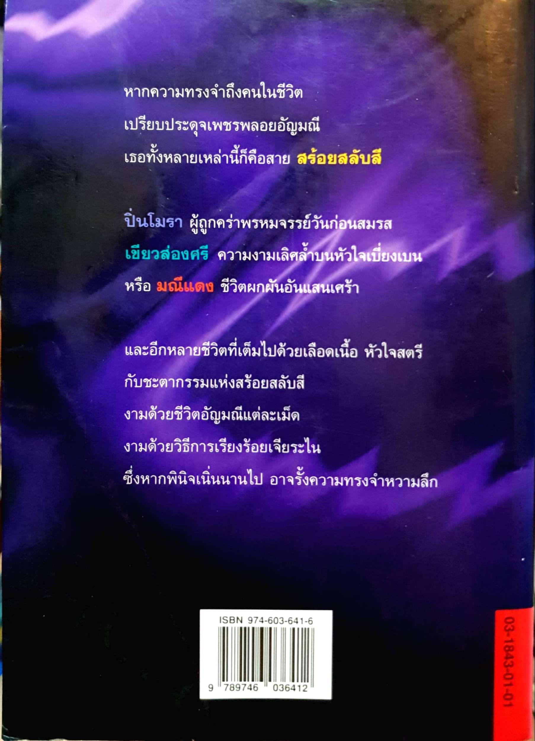 สร้อยสลับสี : สุวรรณี สุคนธา พิมพ์ปี 2540