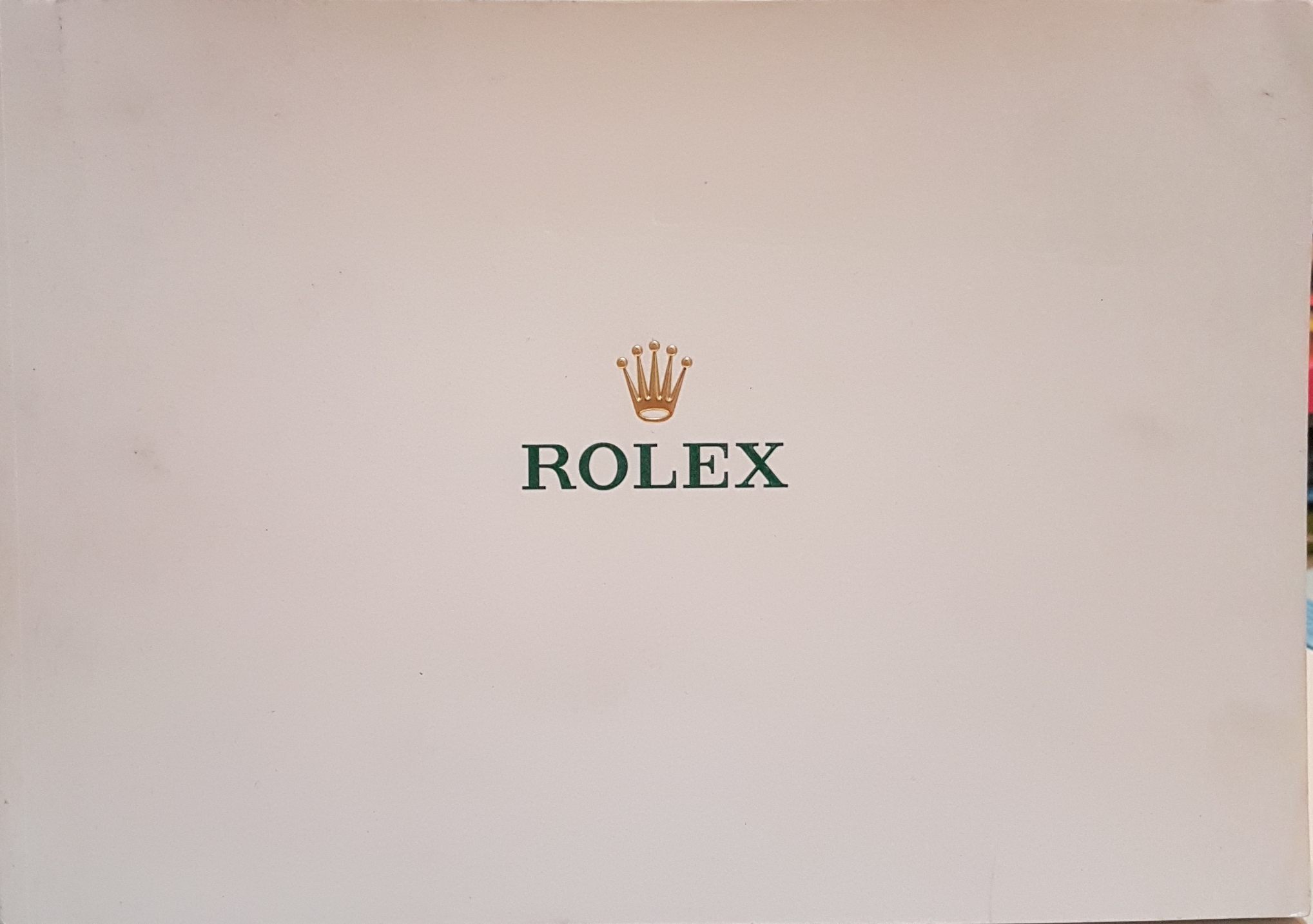 Rolex Catalog Book