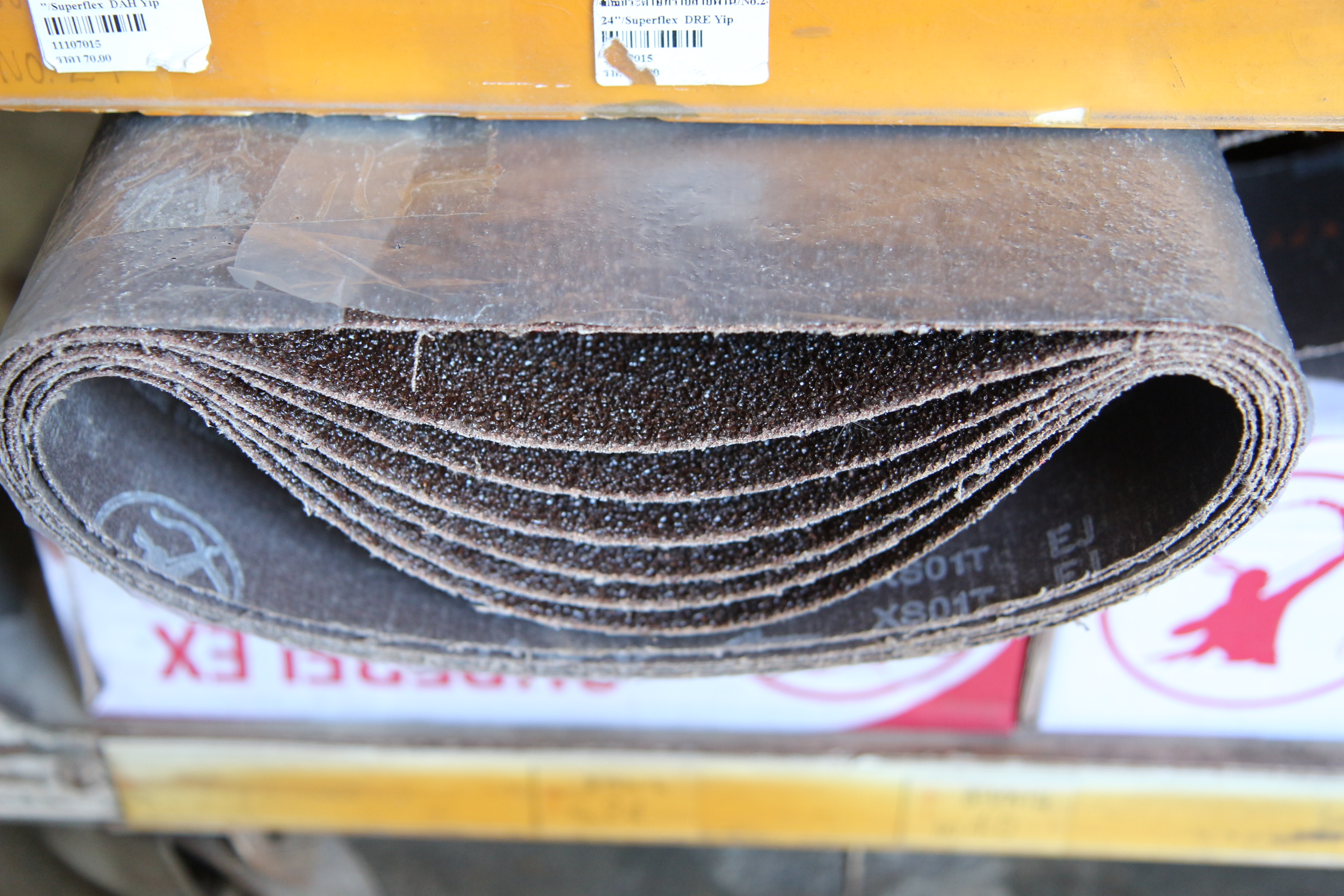 กระดาษทรายสายพาน/No.24/4"x24"/Superflex