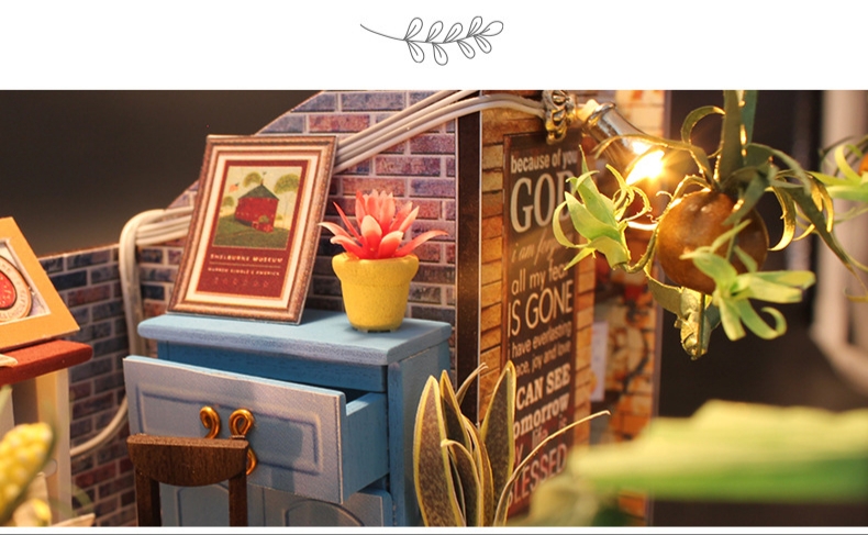 โมเดลจำลองcoffee cafe ร้านกาแฟจำลองสไตล์คาเฟ่ในสวนสวยแนวการ์เด้น