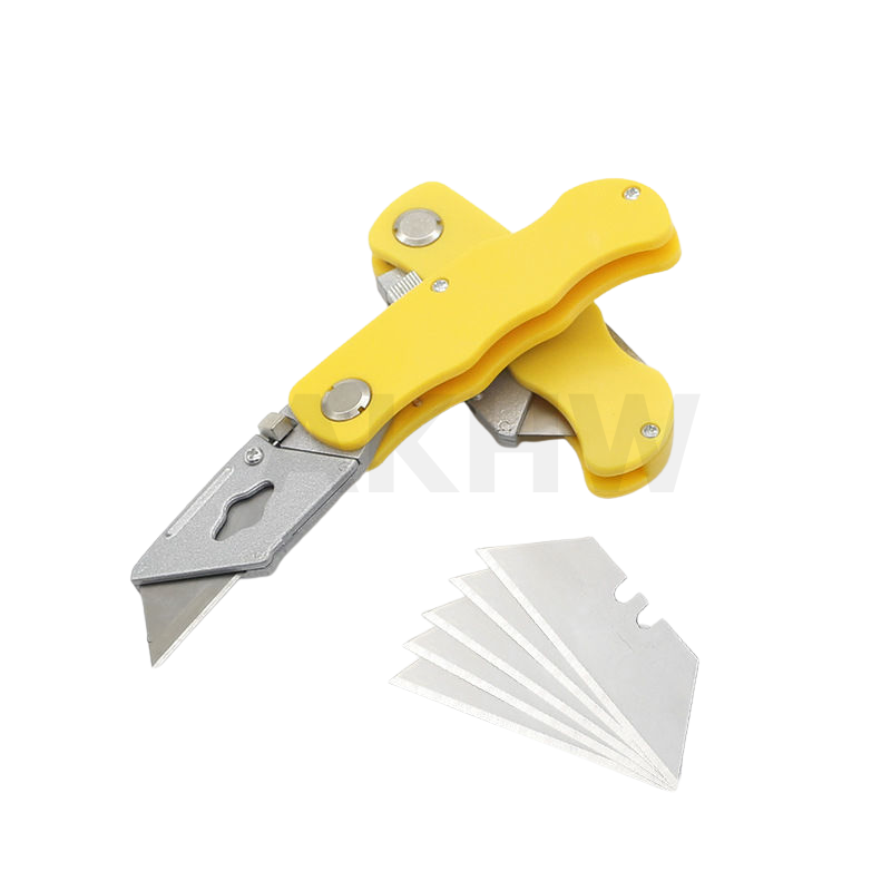 มีดคัตเตอร์ อเนกประสงค์ ยี่ห้อ KingsMan รุ่นงานหนัก แถมใบมีด 5 ใบ คละสี [ขายปลีก/ส่ง]