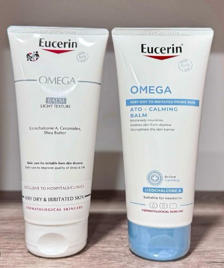 Eucerin Omega Balm 200ml. บาล์มบำรุงผิวกาย สำหรับผู้มีปัญหาผิวแห้ง แดง คัน