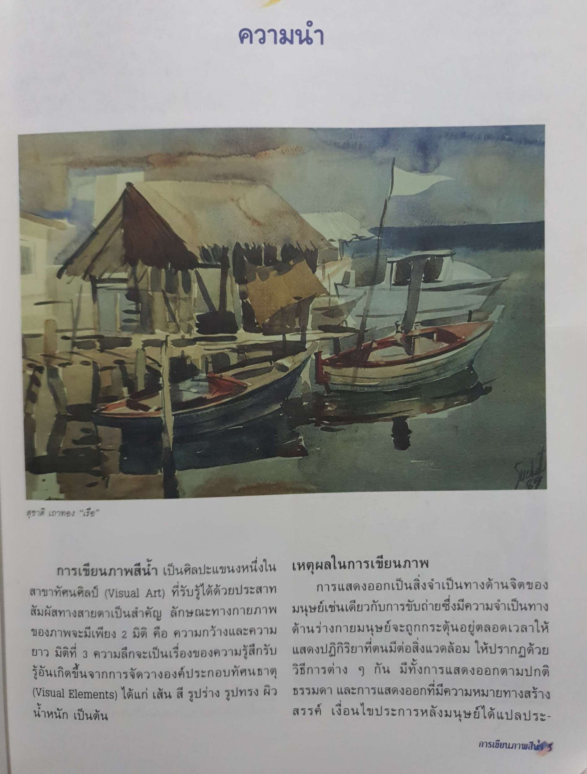 การเขียนภาพสีน้ำ / รศ.สุชาติ เถาทอง ขนาด A4