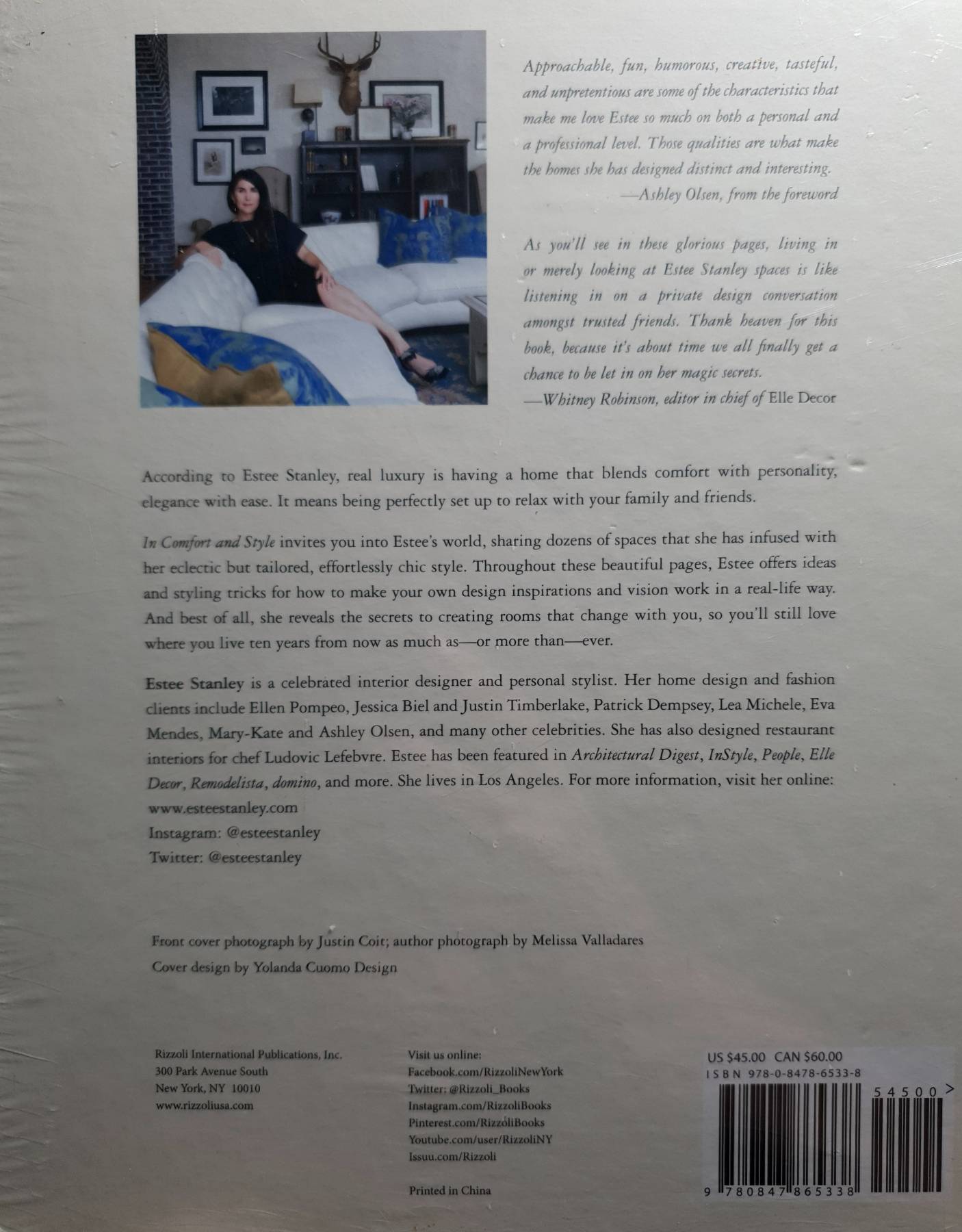 In Comfort and Style : Estee Stanley