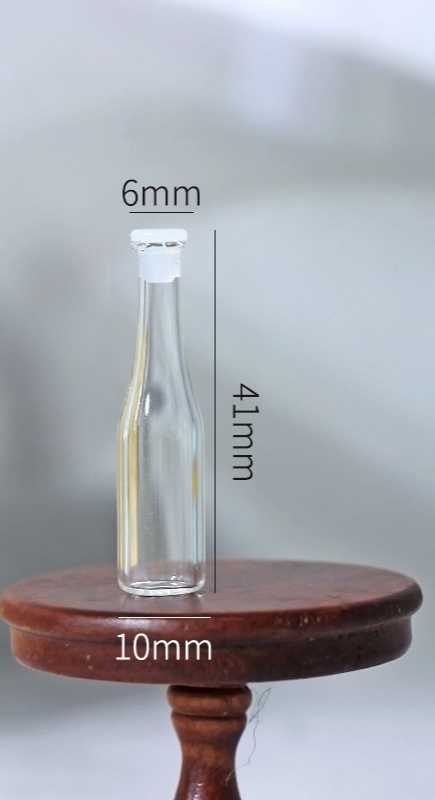 ขวดแก้วใส่น้ำรุ่นจิ๋วของเล่นสำหรับเป็นฉากบ้านตุ๊กตาob11บ้านสร้างสรรค์ตกแต่ง1:12บ้านตุ๊กตาอุปกรณ์มินิขวดแก้ว