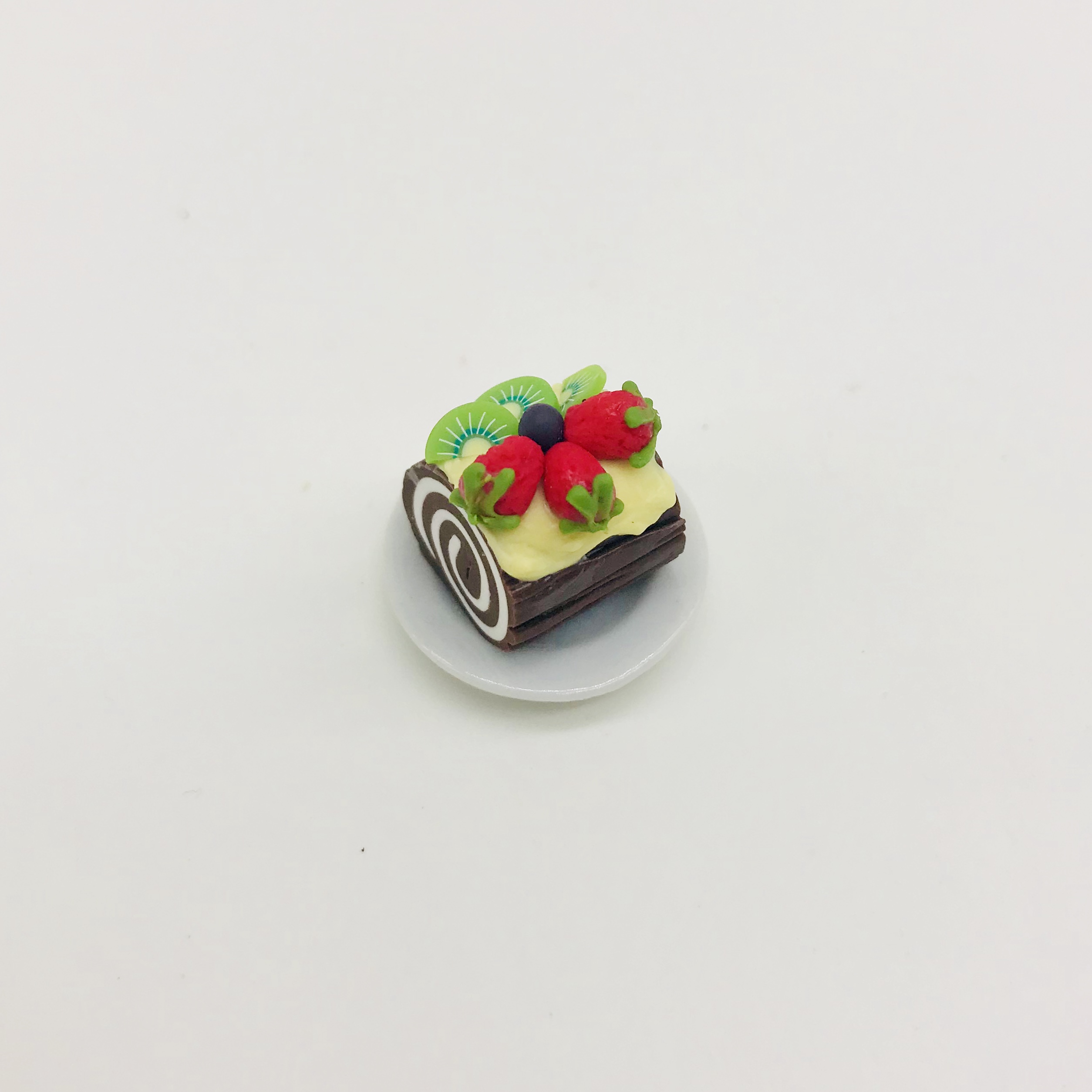 Miniature Dessert on plate ceramic