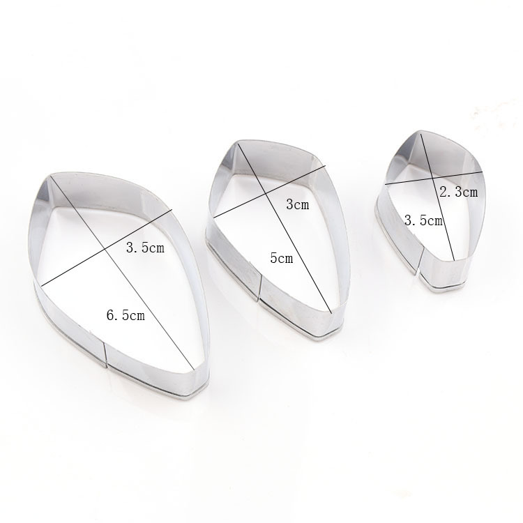 สแตนเลสfondantน้ำตาลดอกไม้ตัดแม่พิมพ์เค้กเครื่องมือใหม่Gardenia Jasminoides กลีบใบแม่พิมพ์A366พิมพ์สแตนเลสดอกไม้ เค้ก คุ้กกี้ชุดดอกมะลิสำหรับงานปั้นดินจากดินไทย