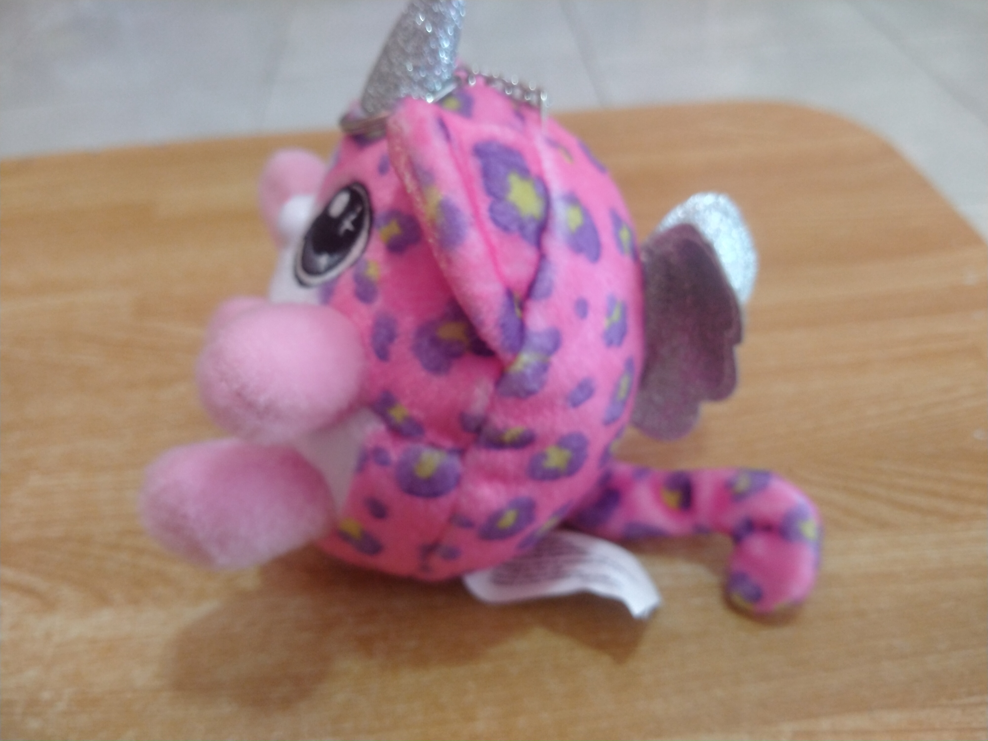 พวงกุญแจตุ๊กตาZuru Unicorn Pink Plush Heart