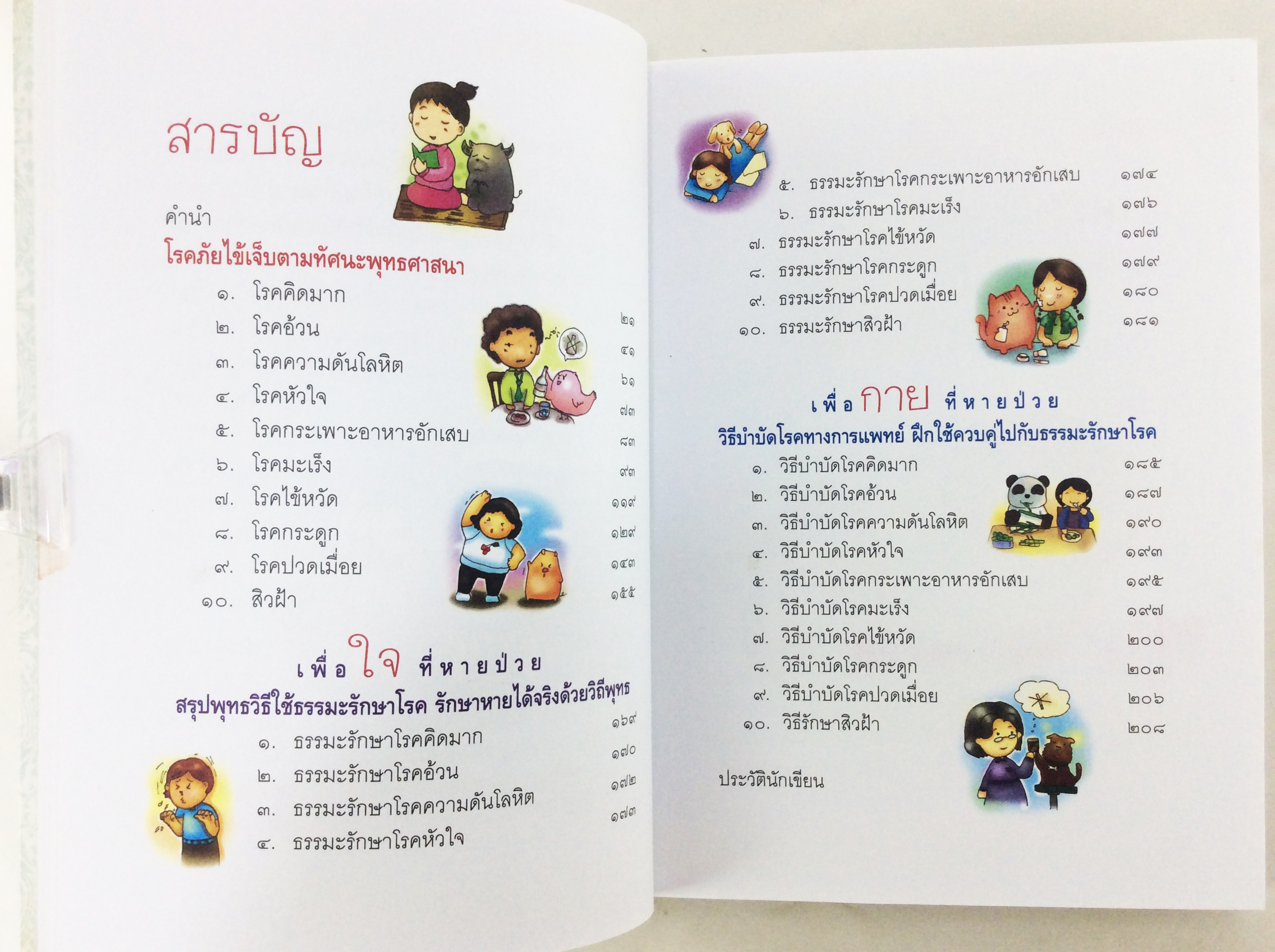 ธรรมะรักษาโรค เล่ม 1 เล่ม 2 หนังสือธรรมะ หนังสือ [คุ้มอักษรไทย]